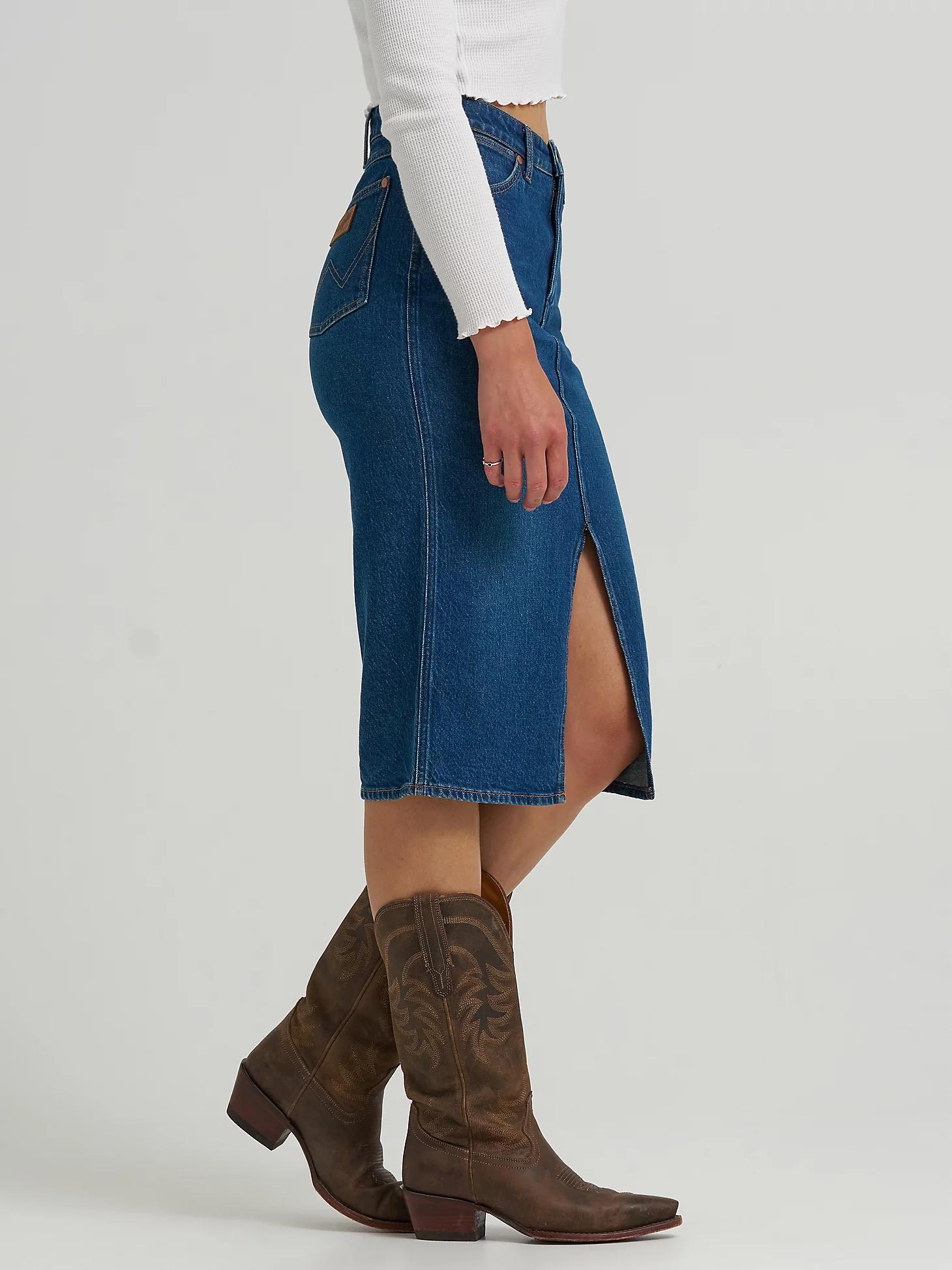 Women's Denim Pencil Skirt in Homestead Haze Product Image