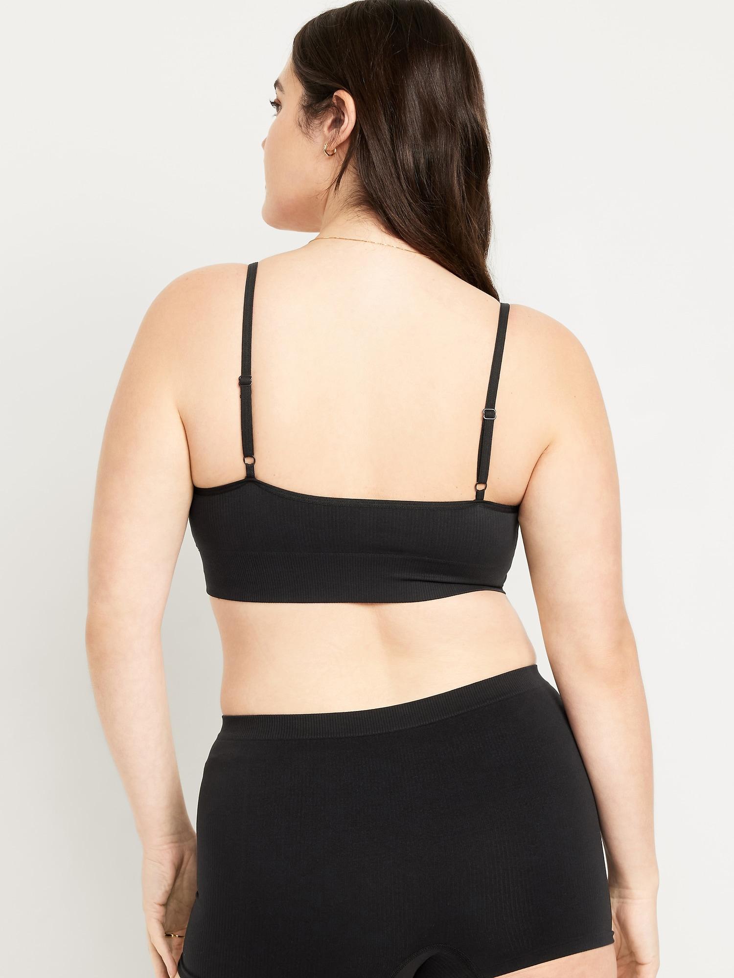 Seamless Ribbed Longline Bra Product Image