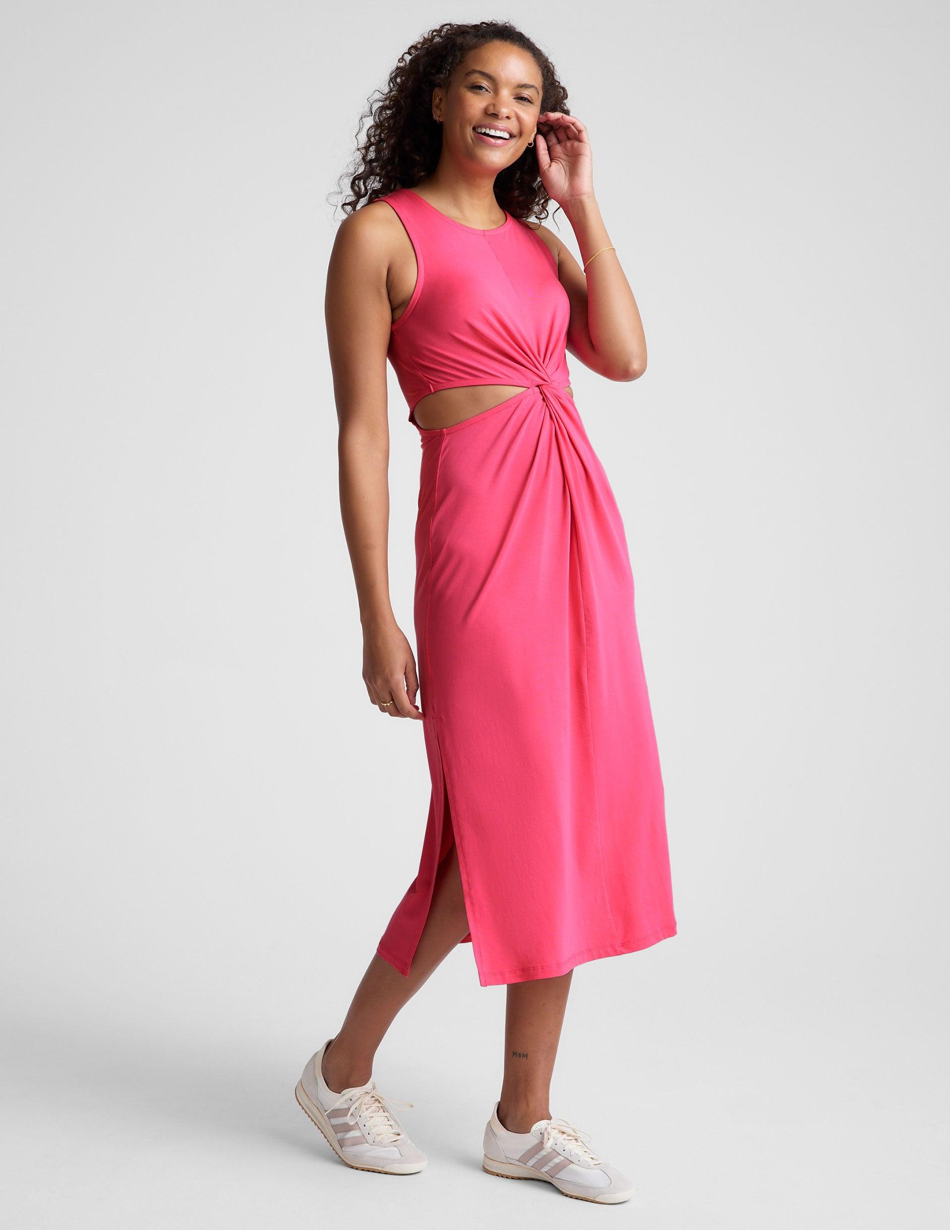 Around The World Front Twist Dress Product Image