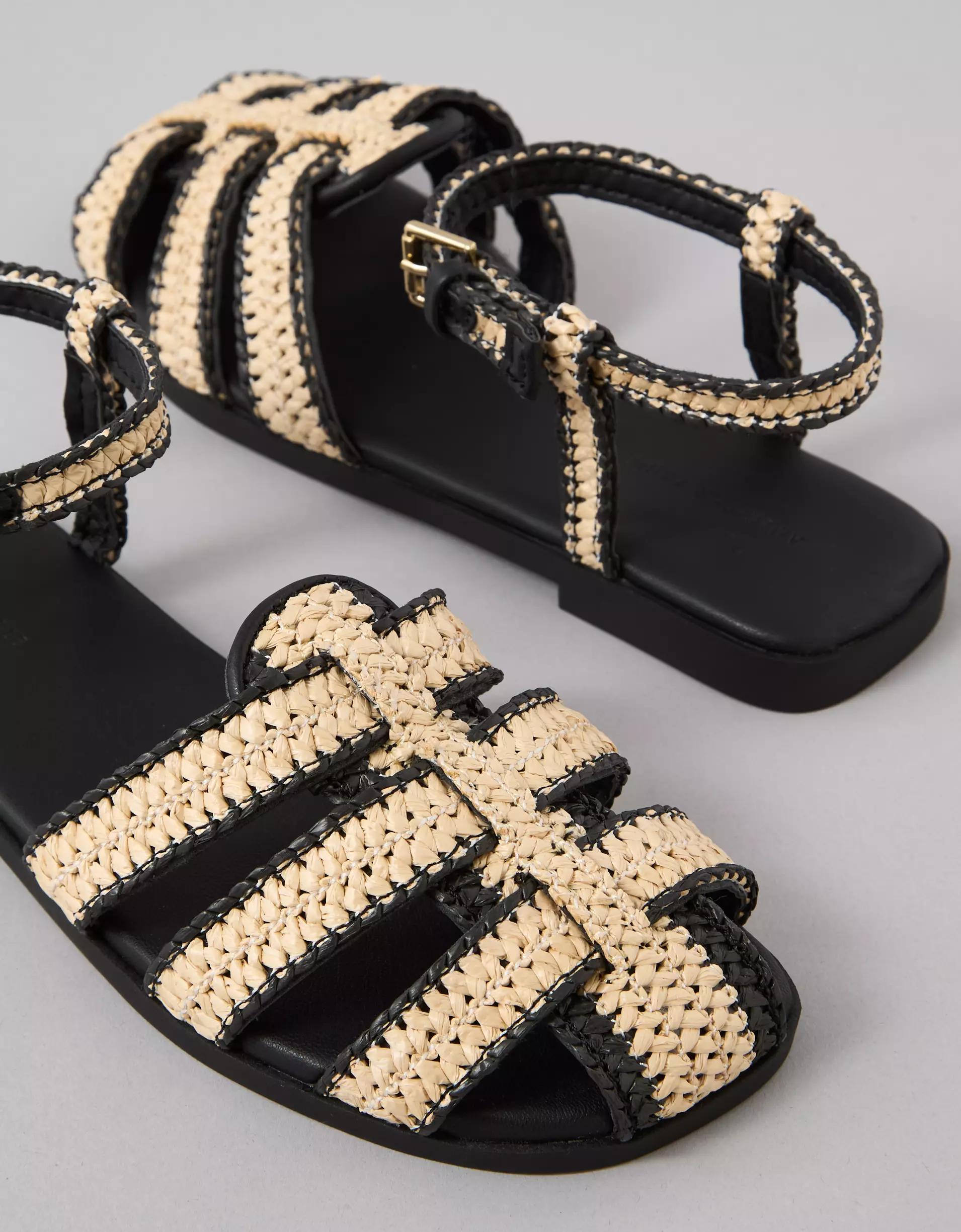 AE Raffia Fisherman Sandal Product Image