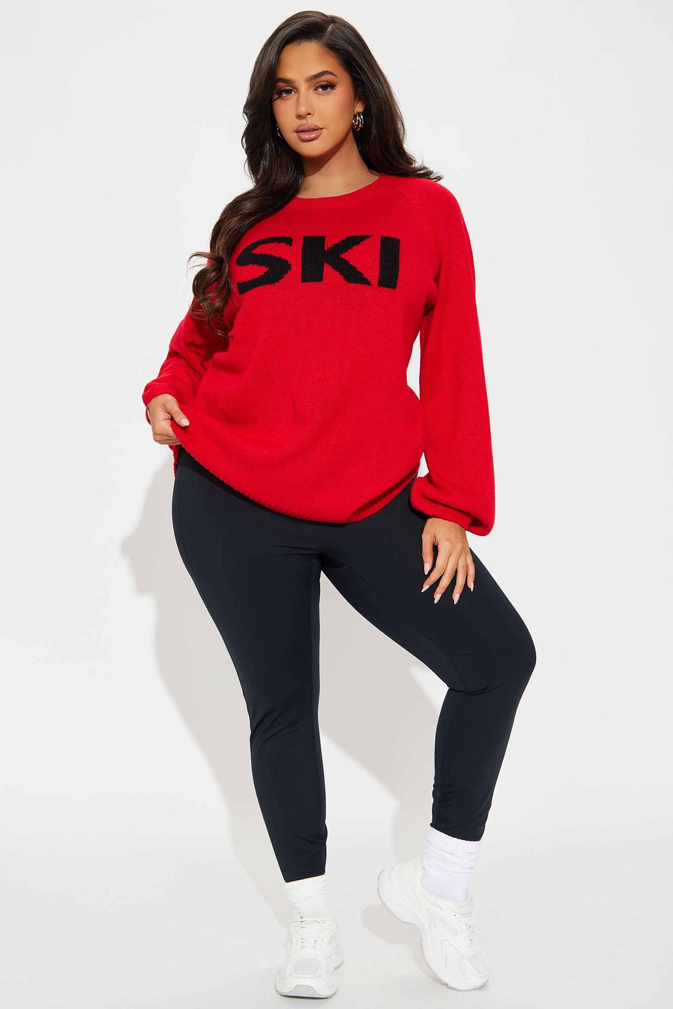 Ski Sweater - Red/combo Female Product Image