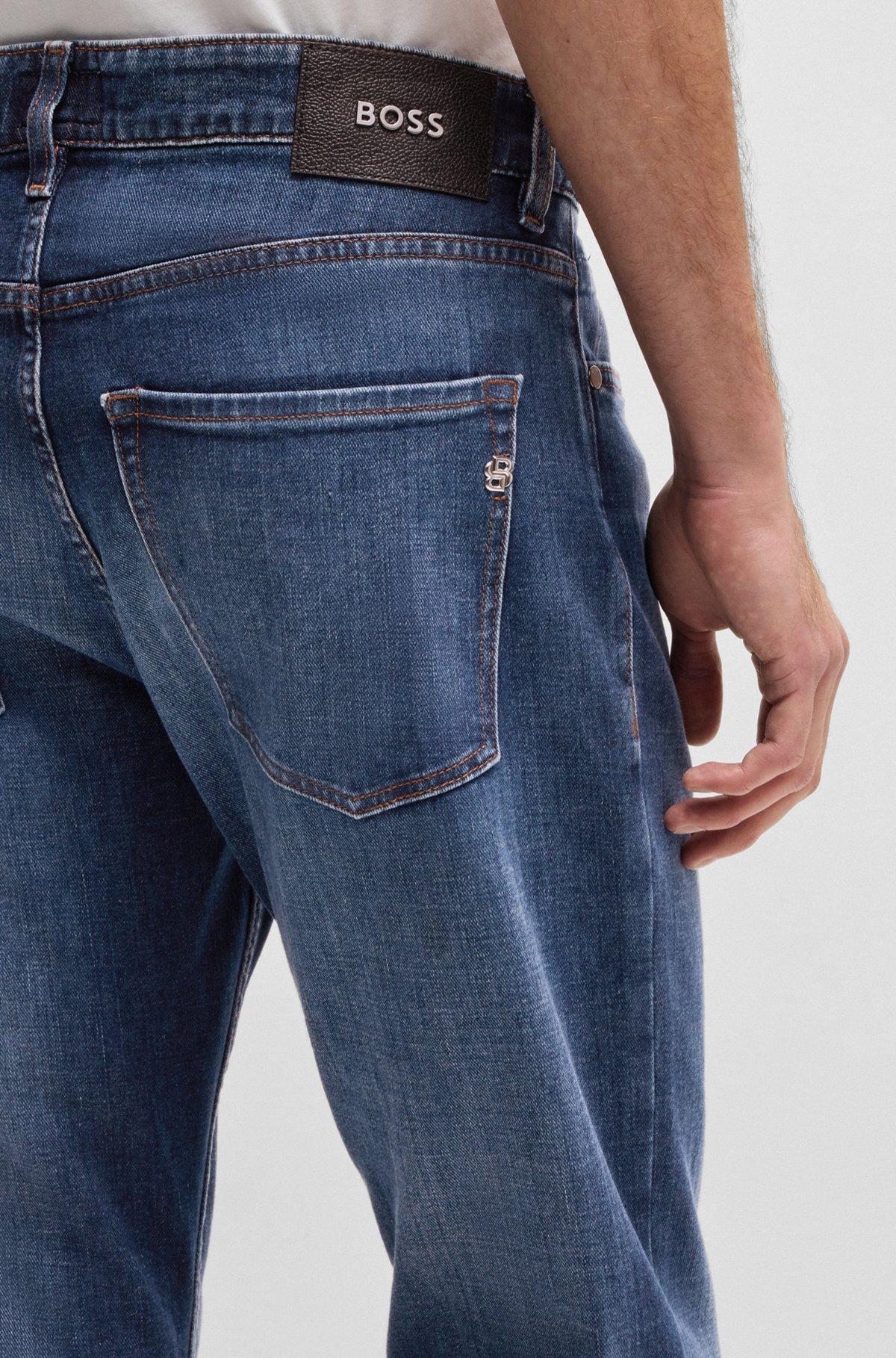 Delaware slim-fit jeans in blue comfort-stretch denim Product Image