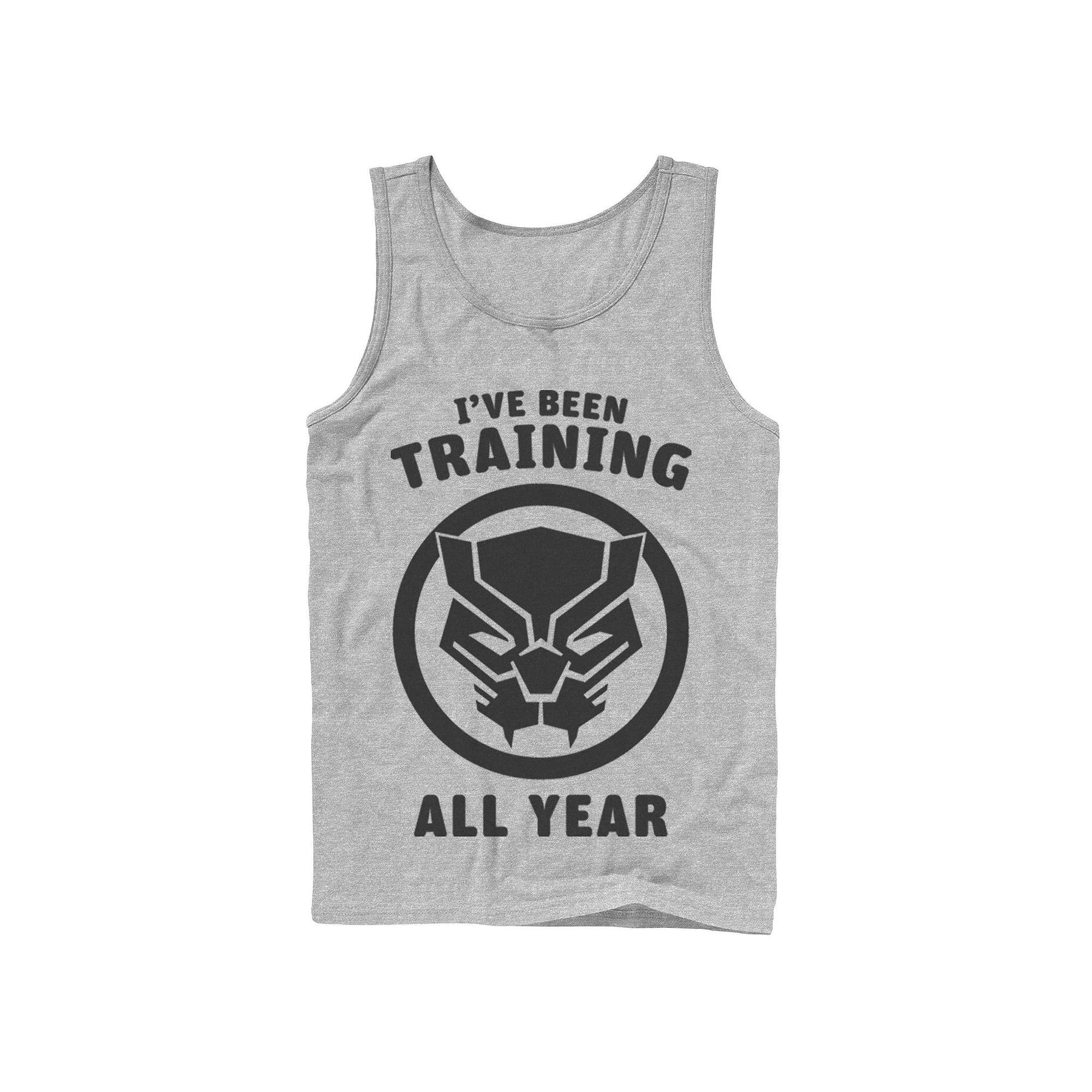 Men's Marvel Avengers Black Panther Training All Year Logo Tank Top, Boy's,  Product Image