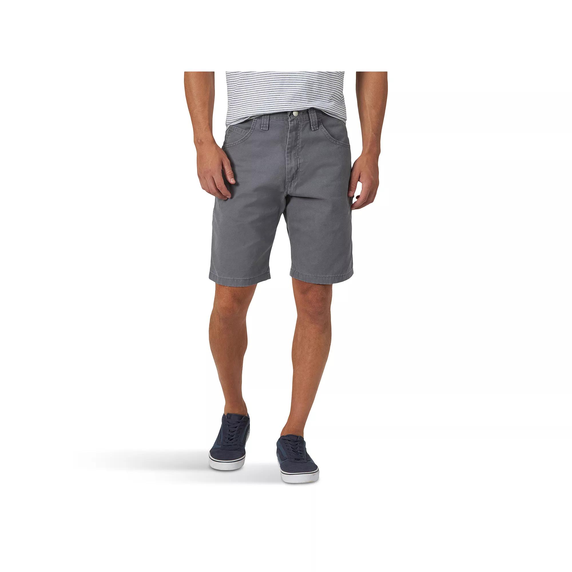 Men's Wrangler 11" Canvas Carpenter Shorts, Size: 42, Rocky Gray Product Image