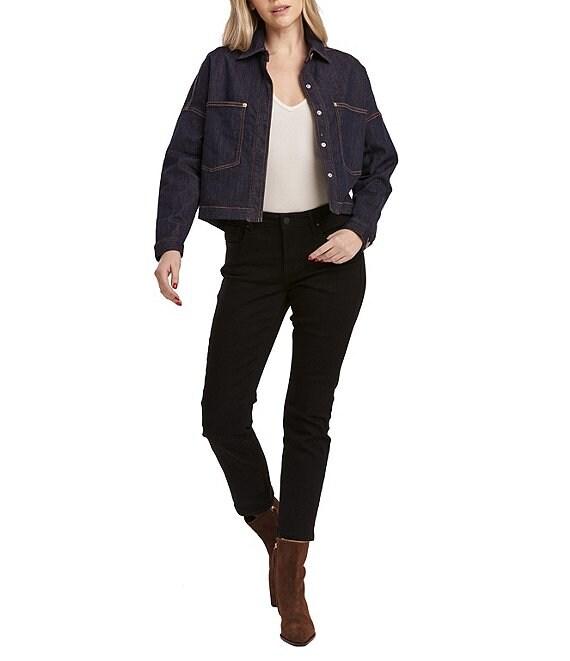 Dear John Gina Cropped Patch Pocket Denim Jacket Product Image