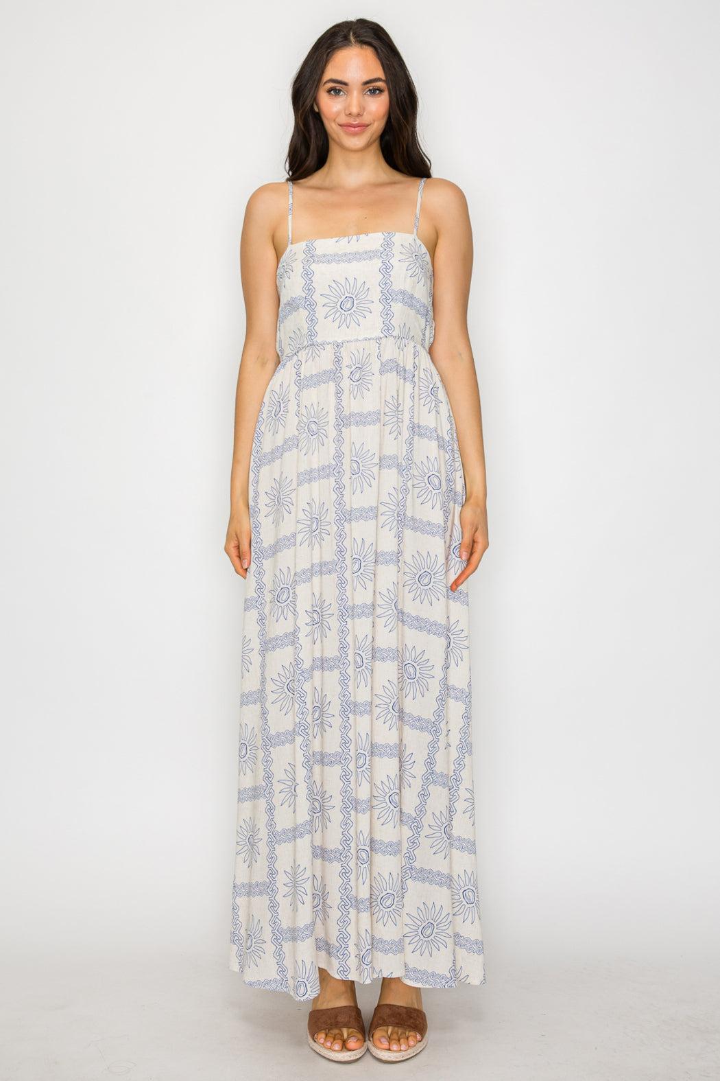 Mediterranean Glow Maxi Dress Product Image