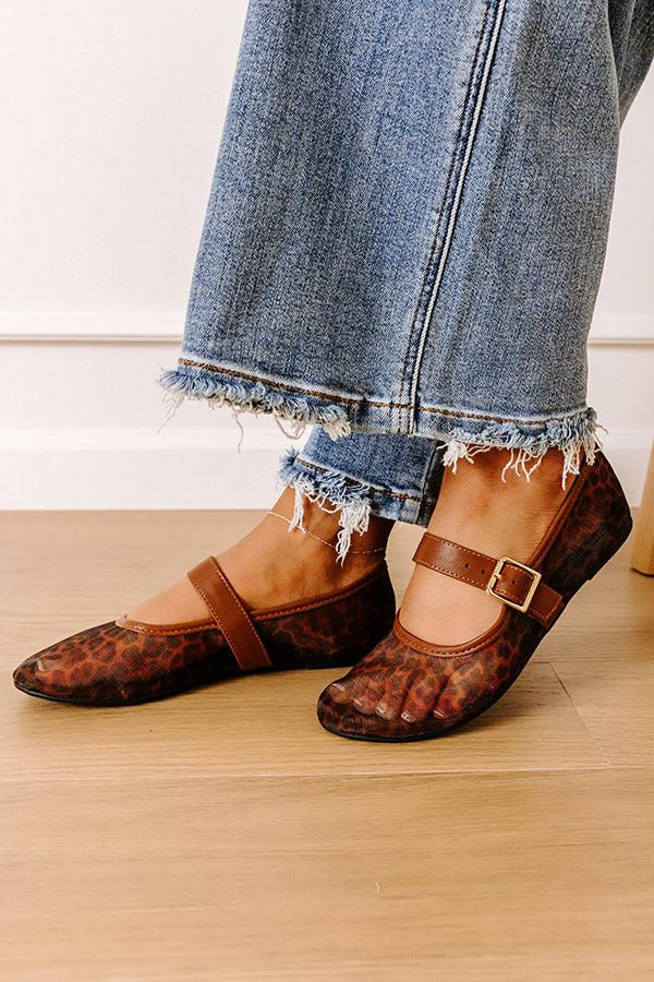 The Savannah Mesh Flats in Leopard Product Image