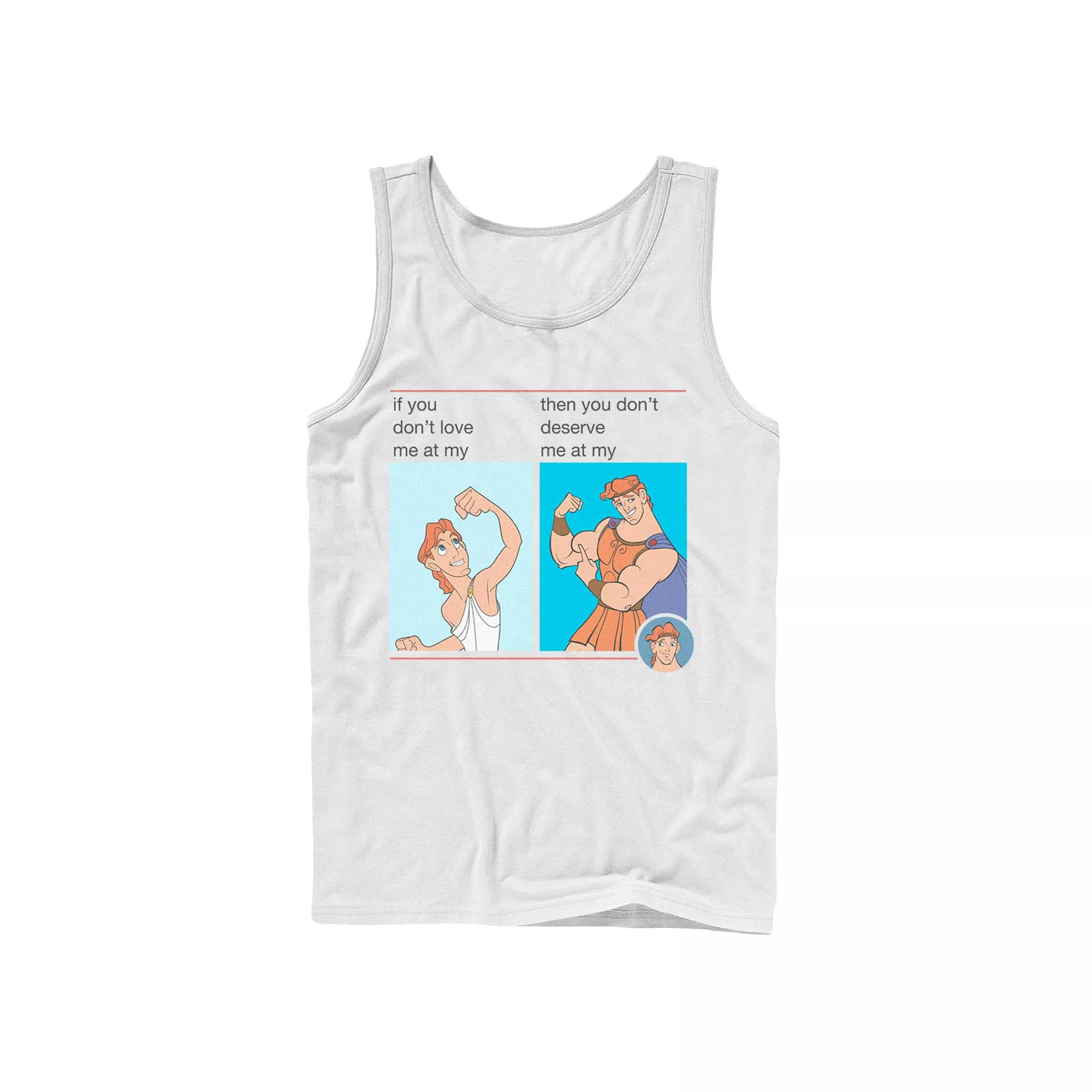 Men's Disney Hercules Meme Portrait Grid Tank Top,  Product Image