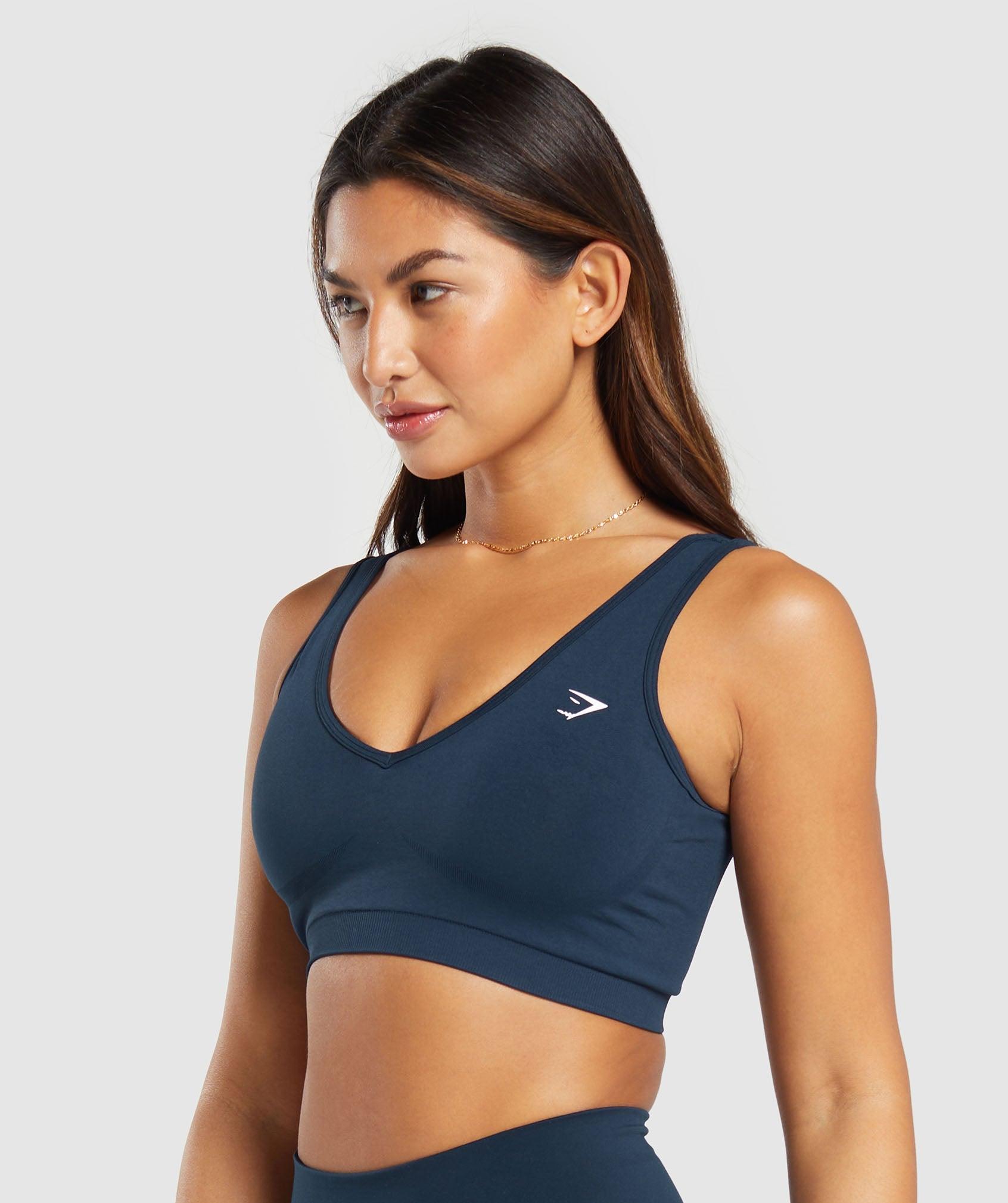 Gymshark Everyday Seamless Sports Bra - Navy Female Product Image