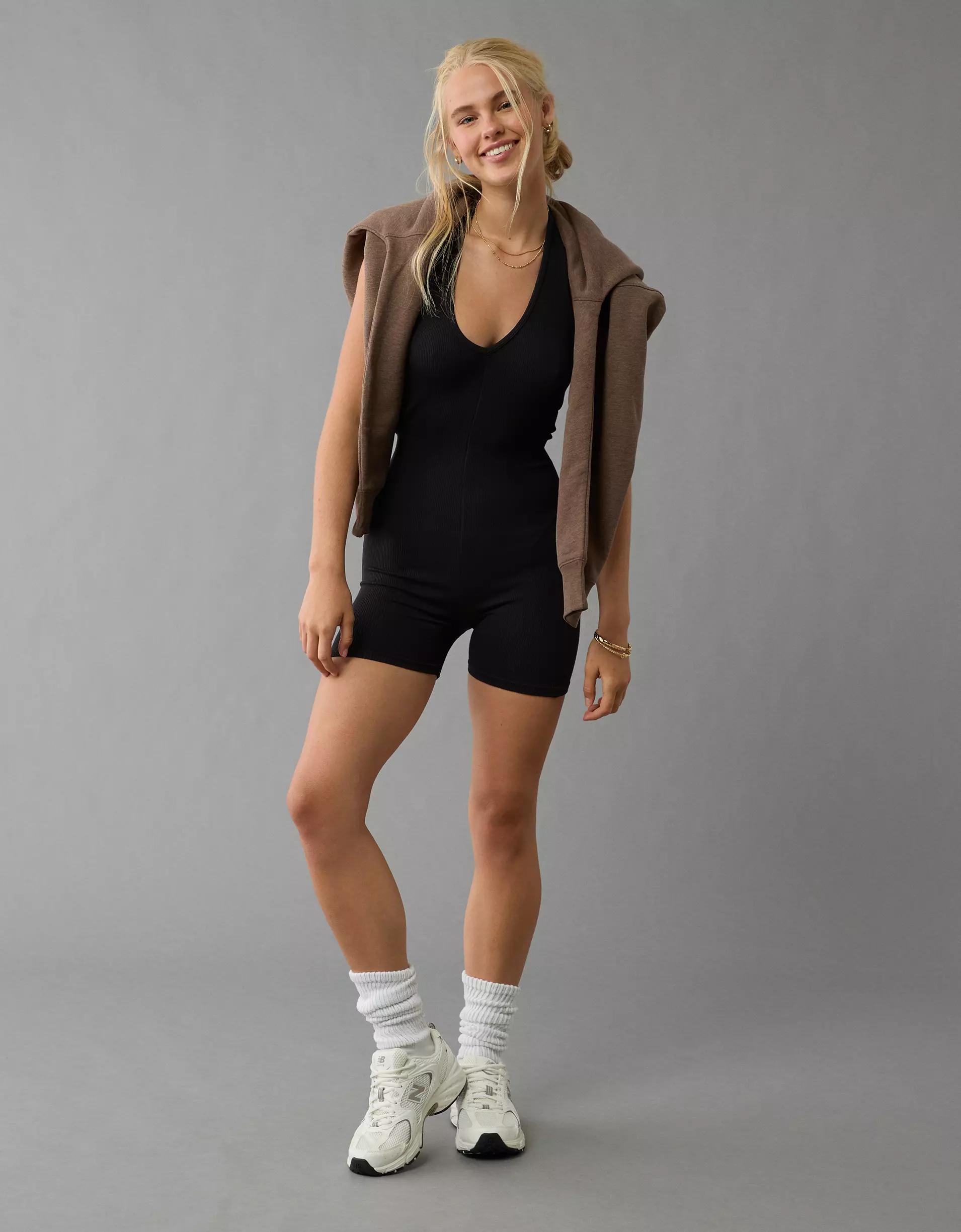 AE Saltwash Halter Romper Product Image