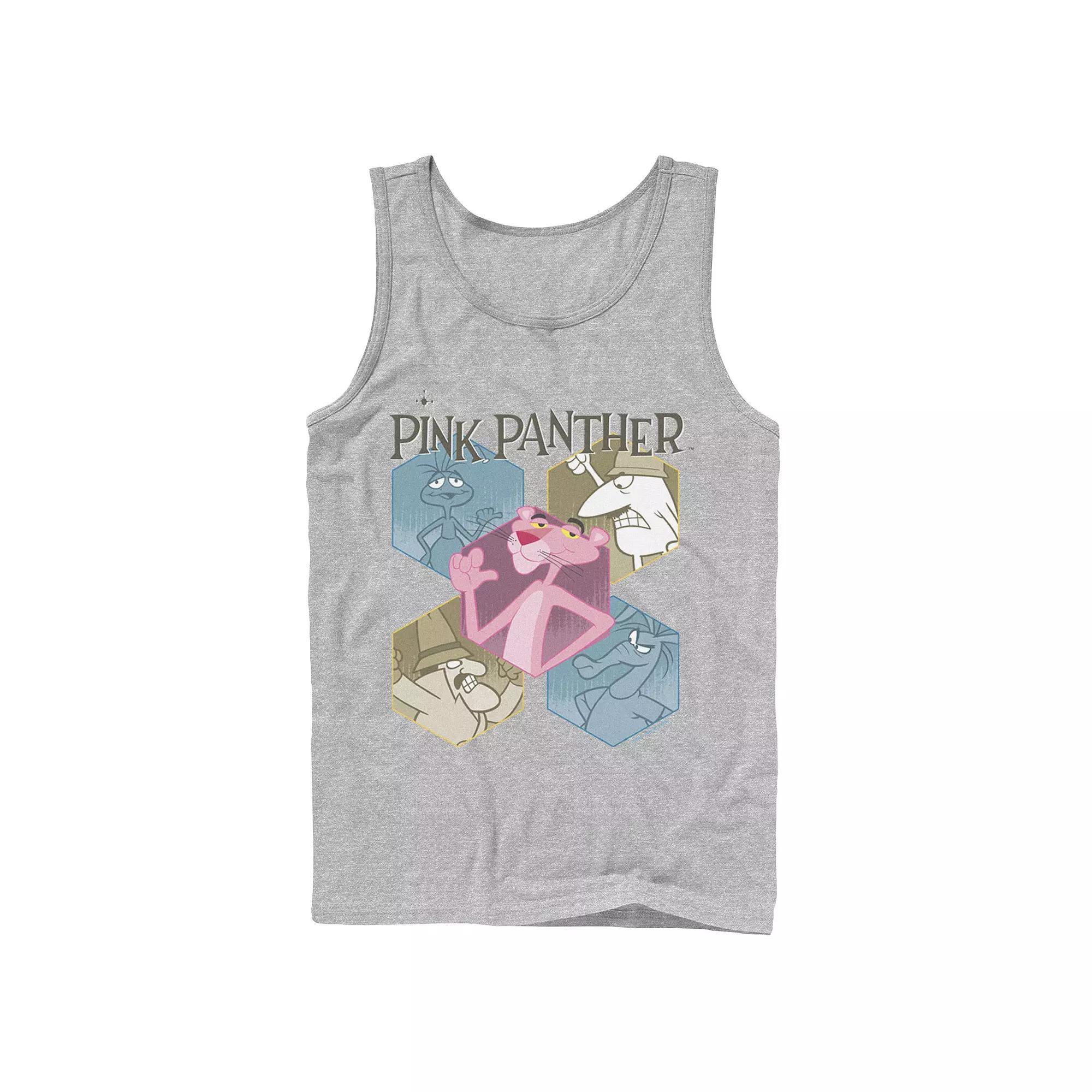 Men's Pink Panther Hexagonal Portraits Tank Top,  Product Image