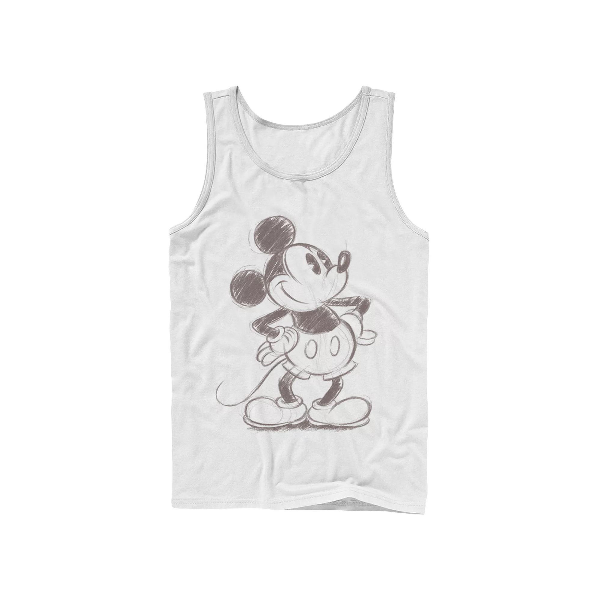 Disney's Mickey Mouse Men's Pencil Sketch Original Tank Top,  Product Image