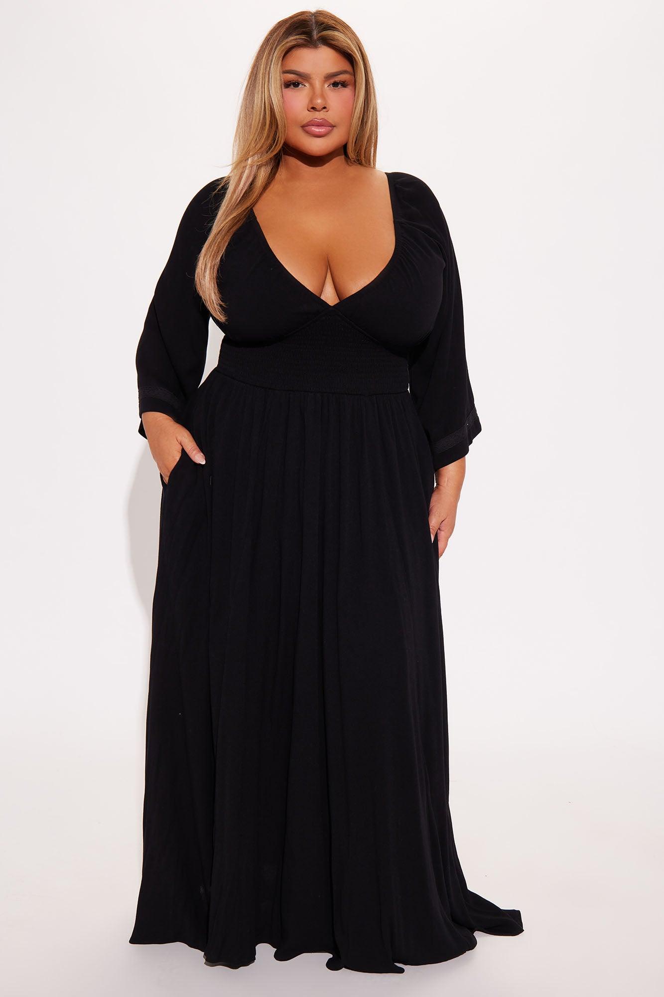 Sharon Flowy Maxi Dress - Black Product Image