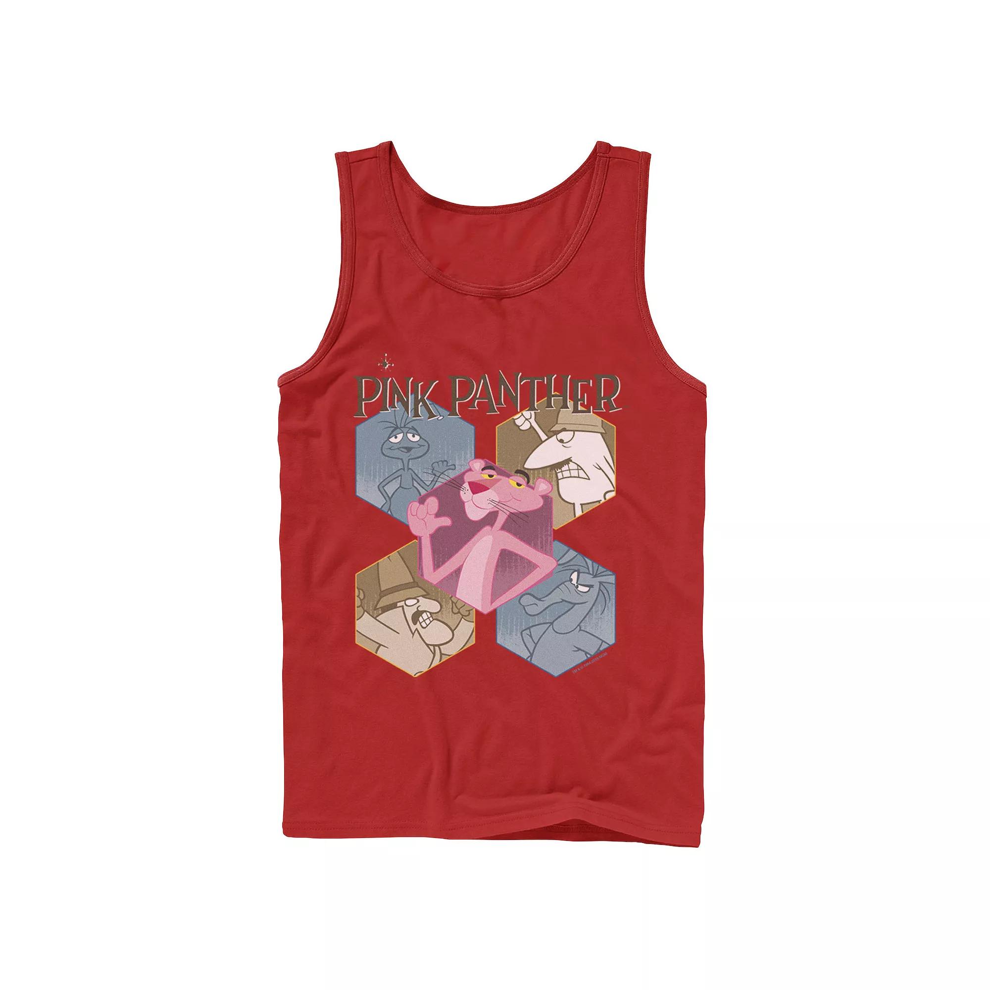 Men's Pink Panther Hexagonal Portraits Tank Top,  Product Image