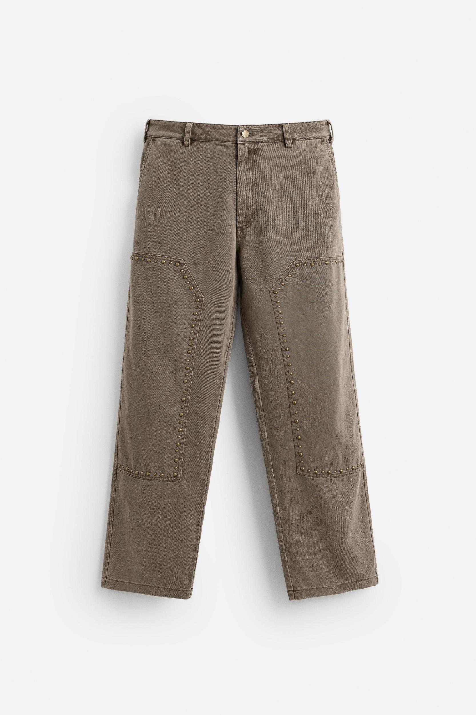 RELAXED FIT STUDDED PANTS Product Image