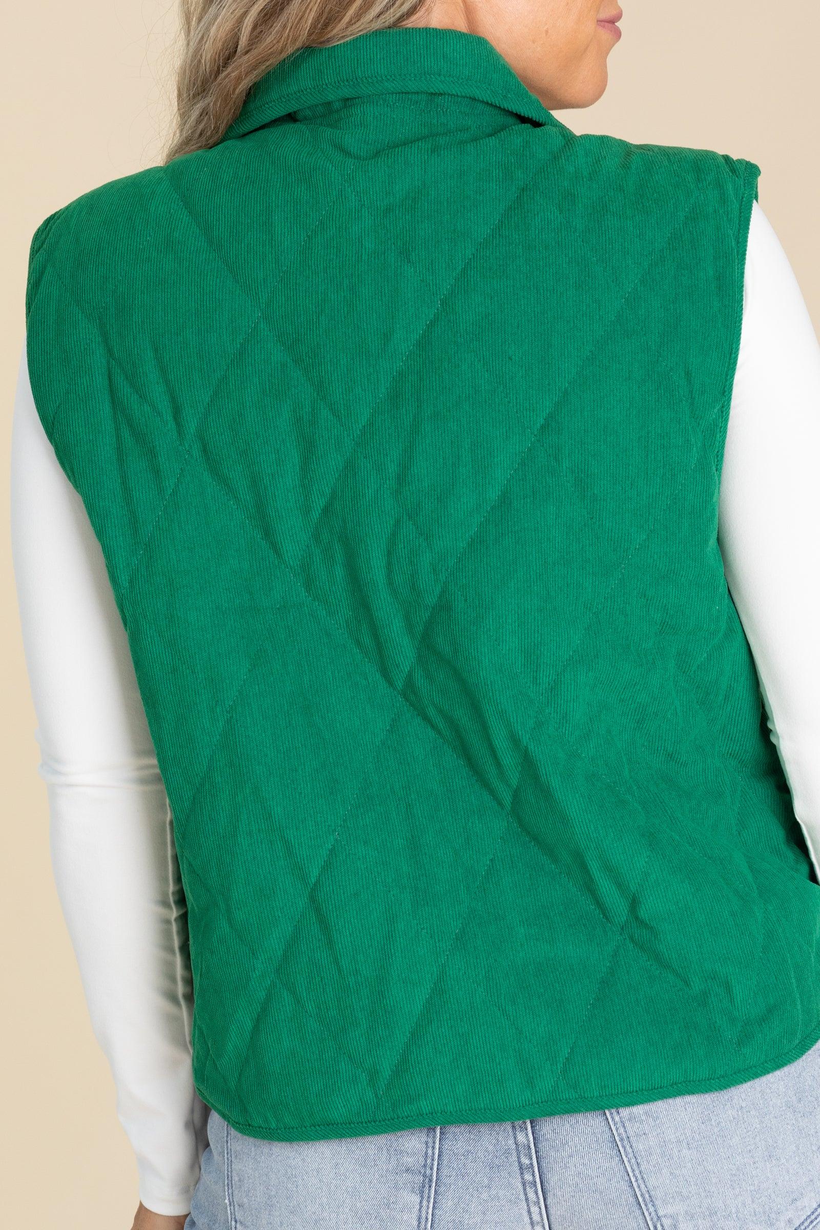 Lightweight Quilted Snap Button Vests Product Image