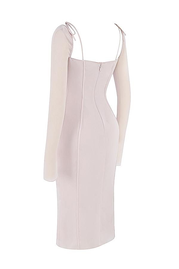 Ophelia  crystal cutout midi dress Product Image