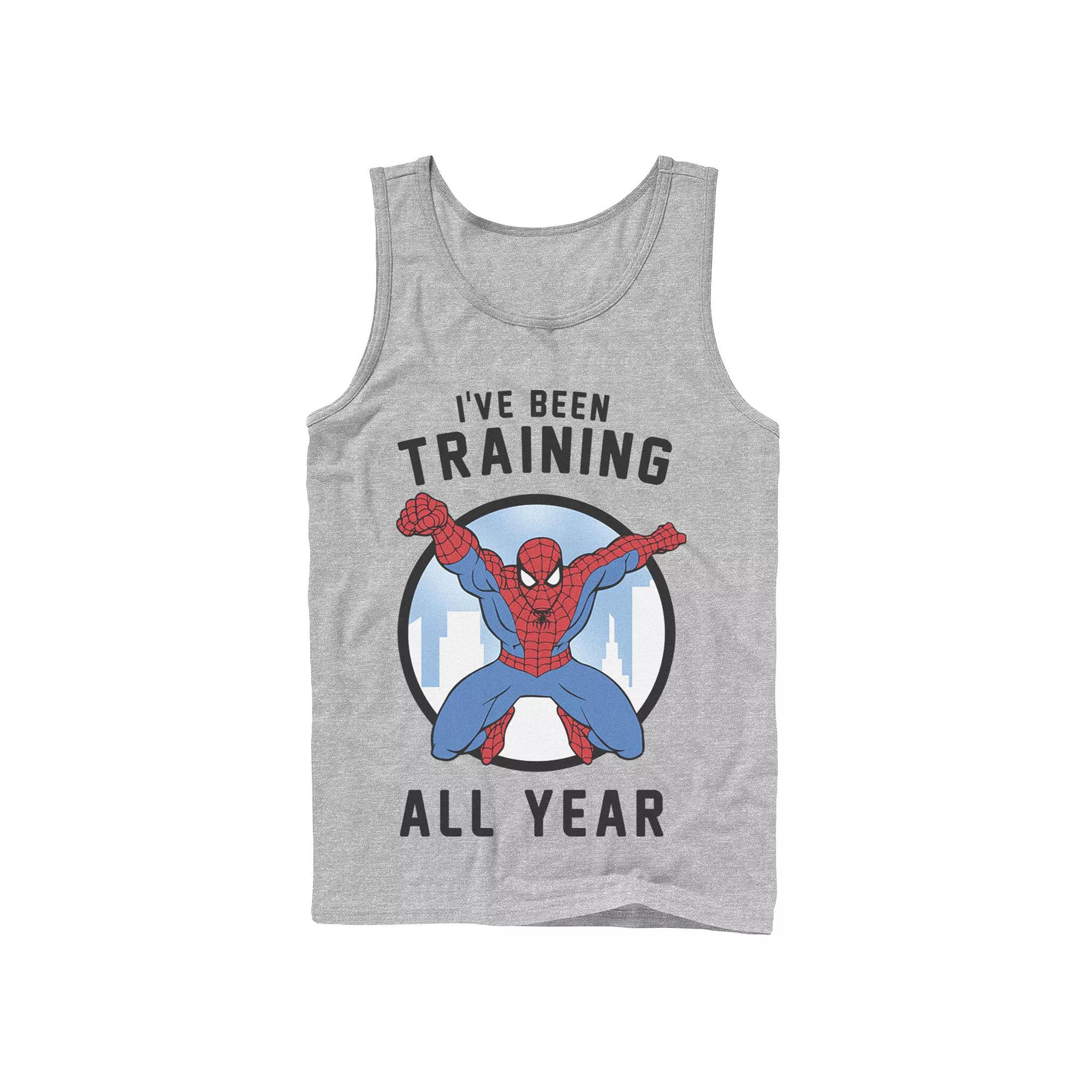 Men's Marvel Spider-Man I've Been Training All Year Tank Top, Boy's,  Product Image
