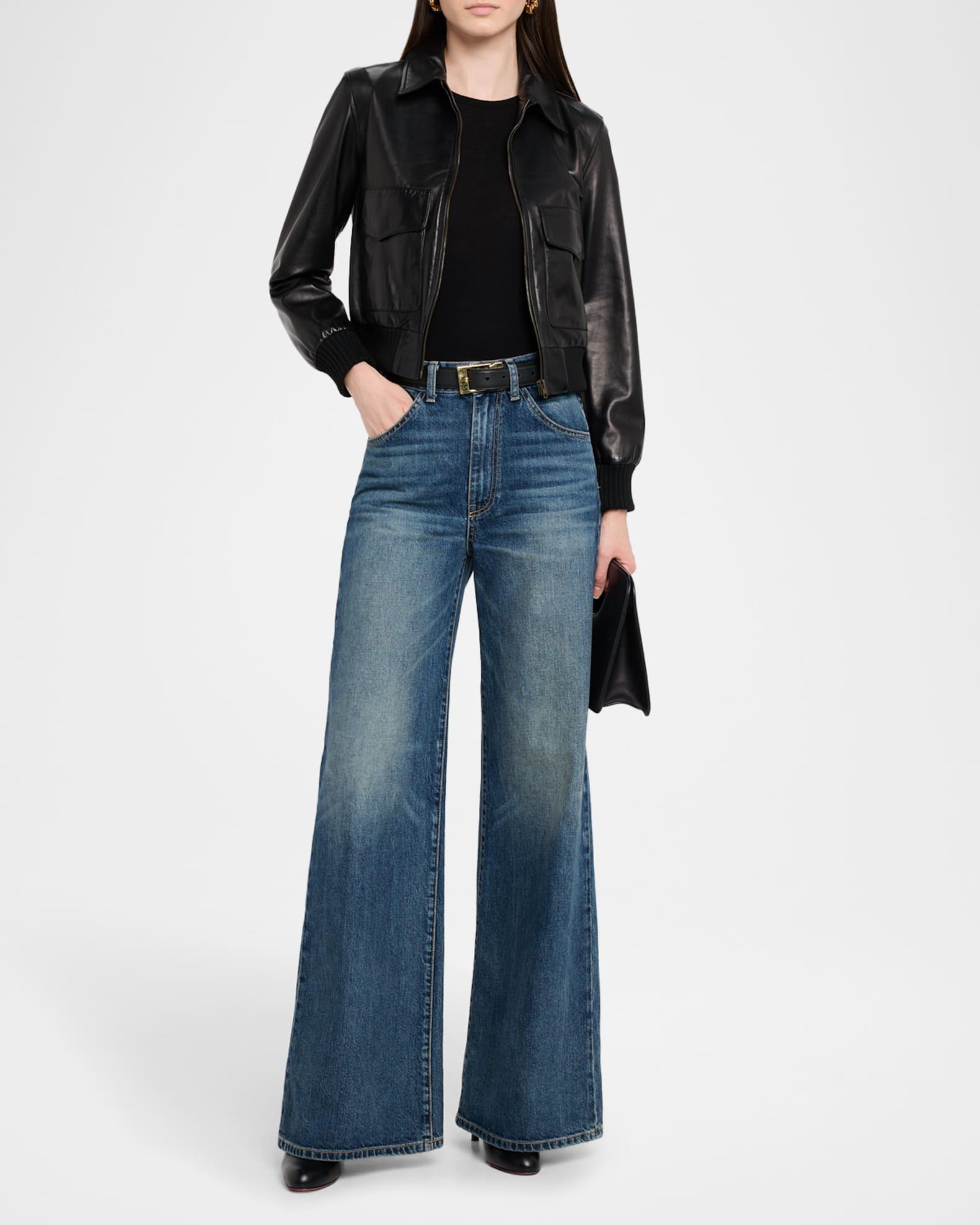 Redley Leather Bomber Jacket Product Image