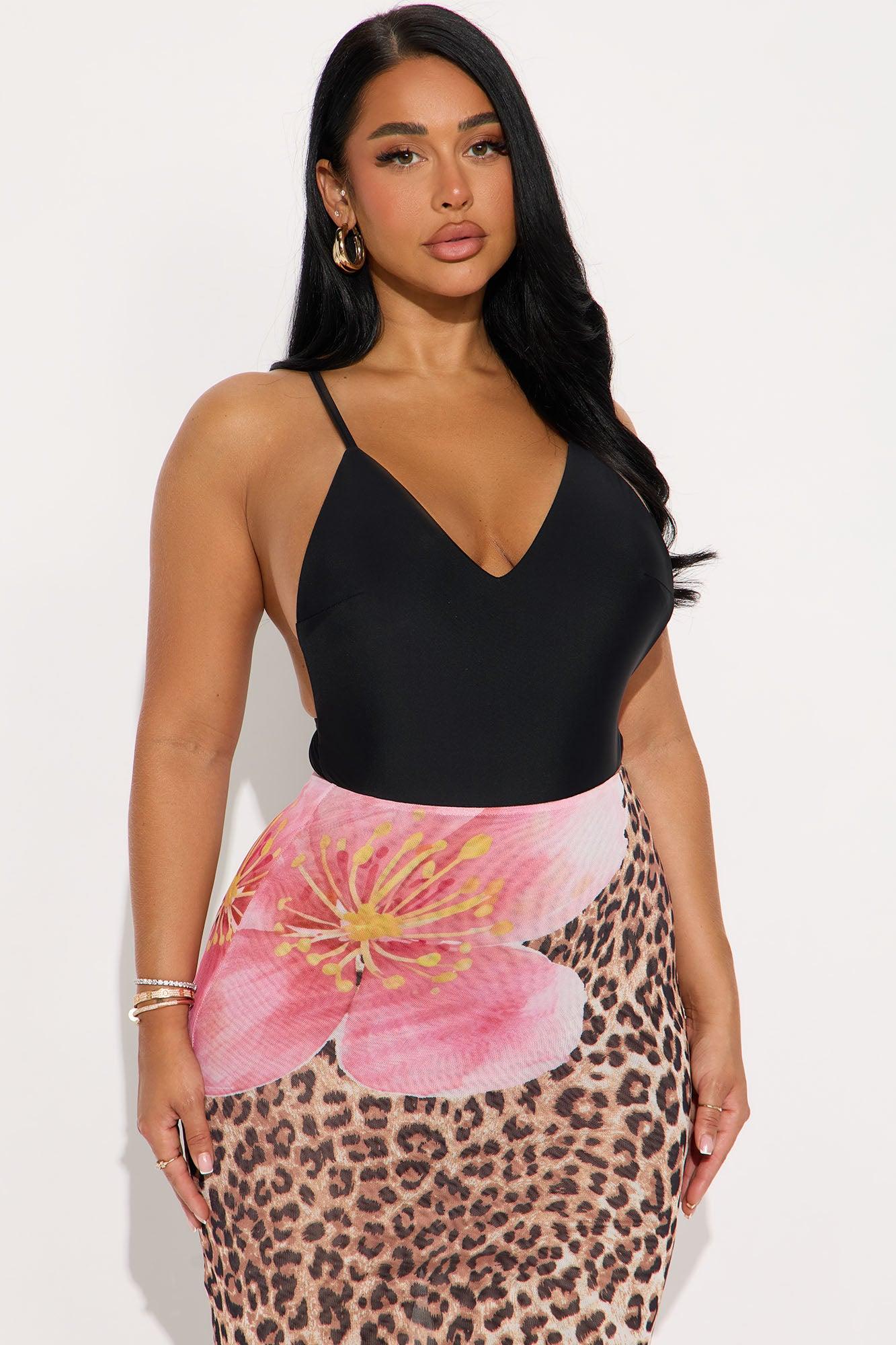My Destination Backless Bodysuit - Black Female Product Image