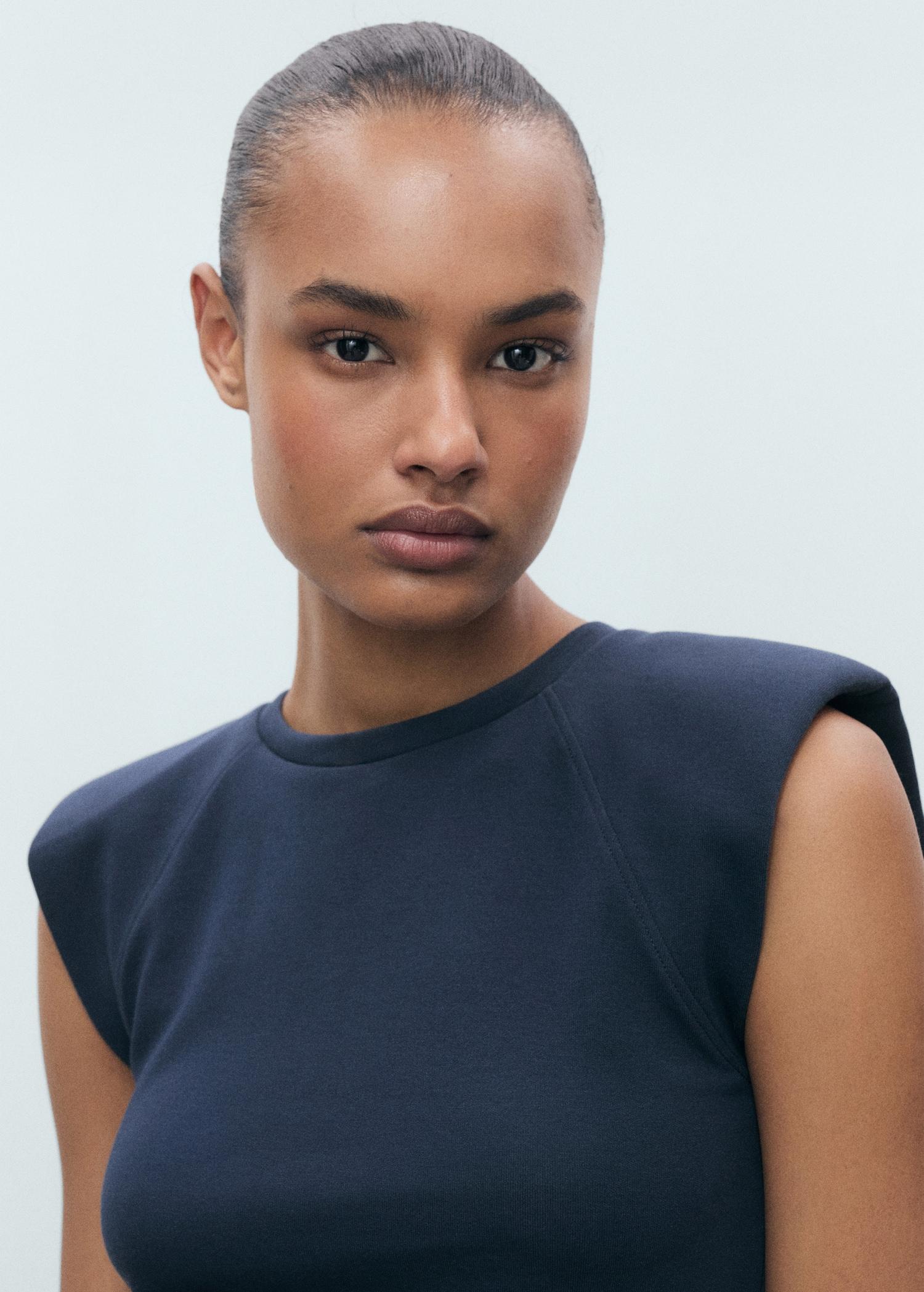 Combined fabric midi-dress - Women | MANGO USA Product Image