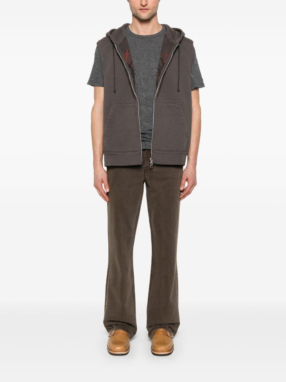 OUR LEGACY Box T-shirt Worn Black Legacy Jersey In Gray Product Image