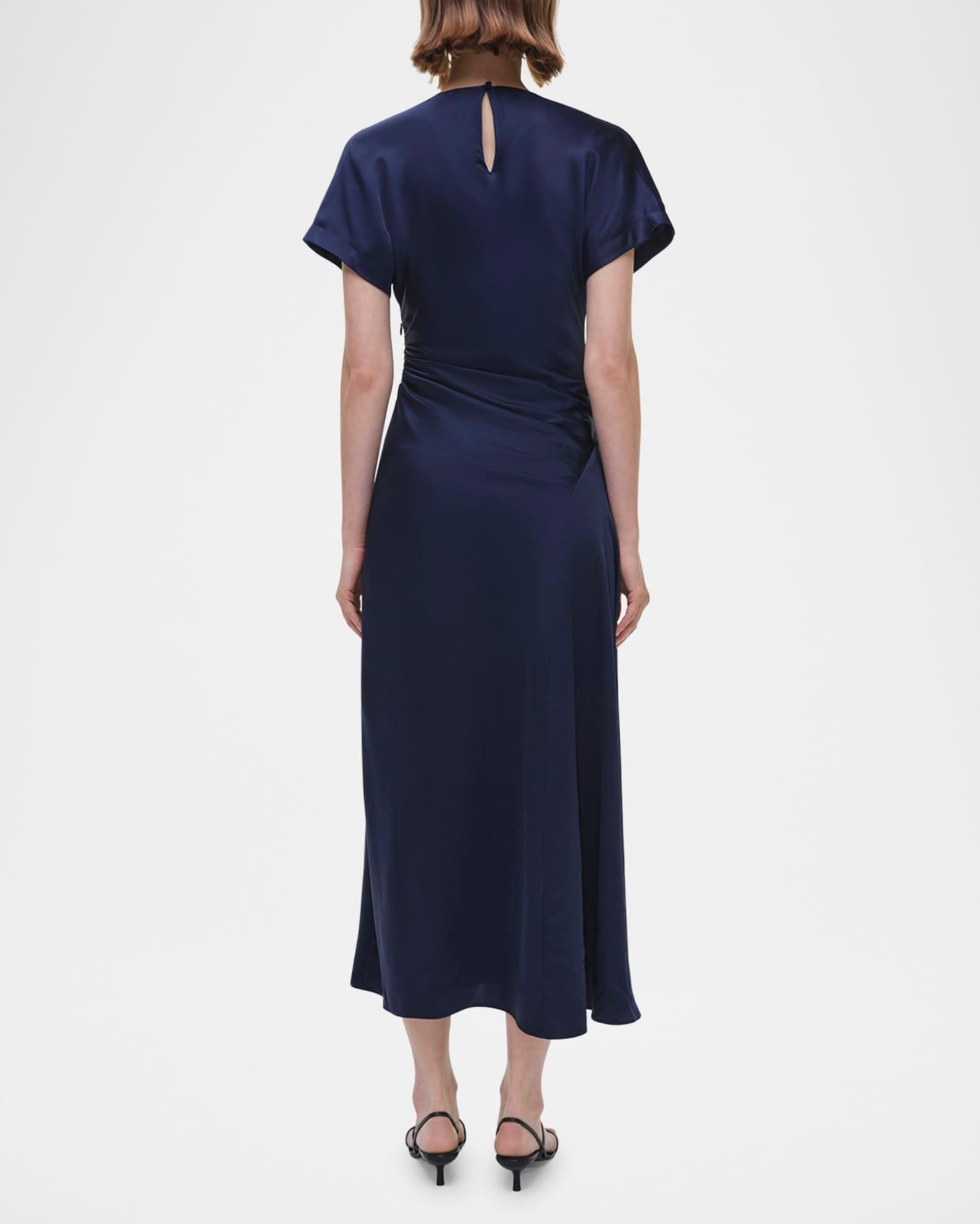 Marabella Draped Short-Sleeve Midi Dress Product Image