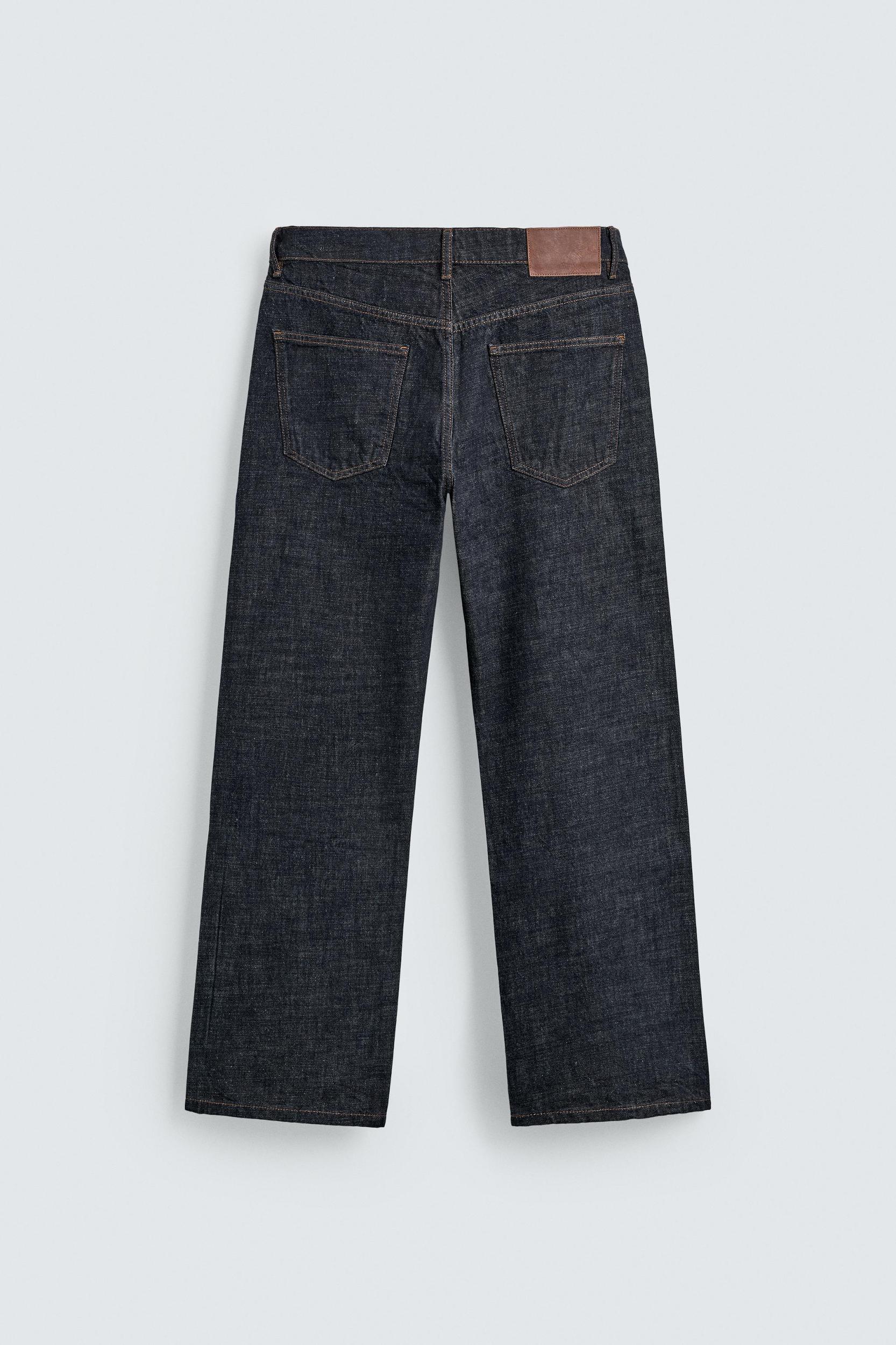 BUTTON-FRONT LOOSE FIT JEANS Product Image