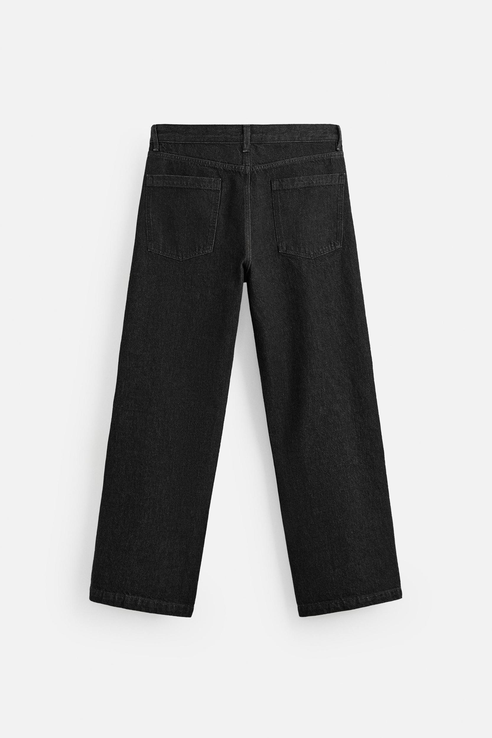 RELAXED FIT FRAYED SEAM JEANS Product Image