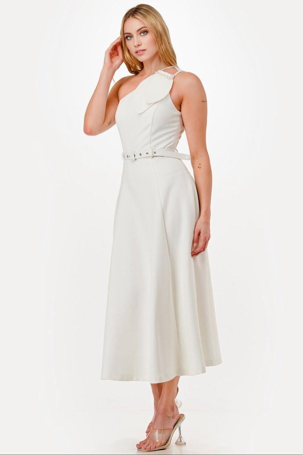 One Shoulder Dress Product Image
