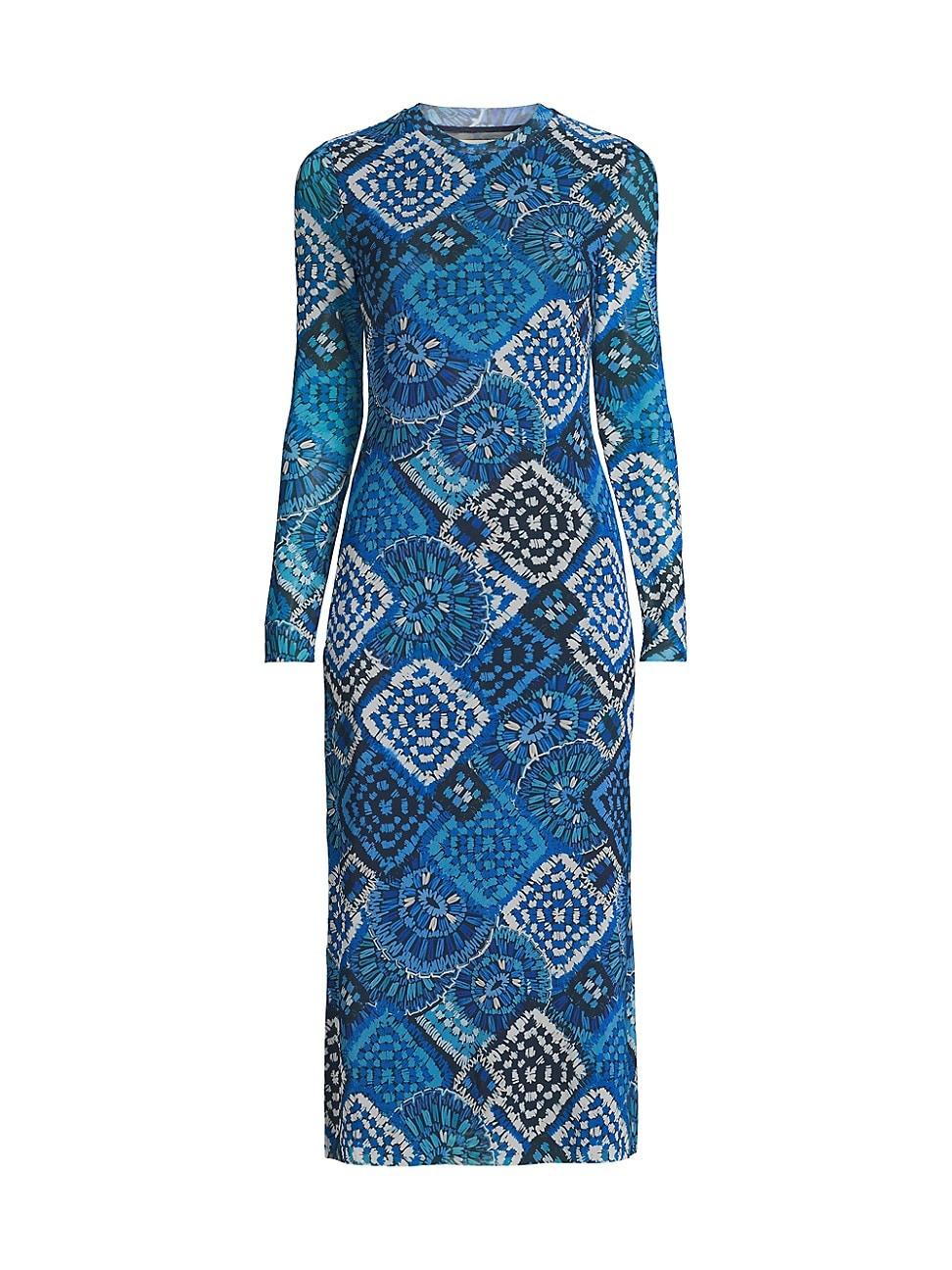 Womens Lolia Mesh Midi-Dress Product Image