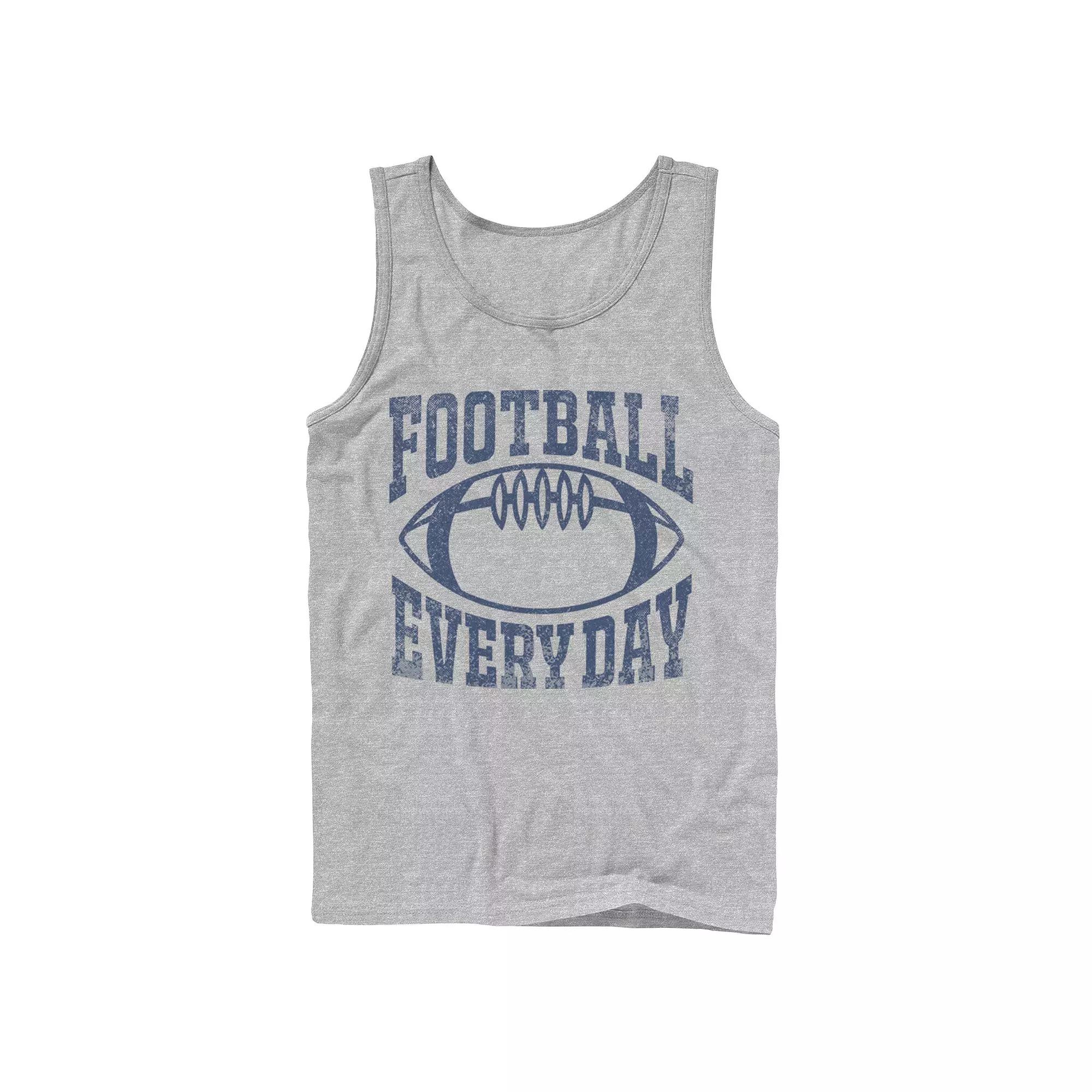 Men's Football Every Day Vintage Collegiate Navy Tank Top,  Product Image