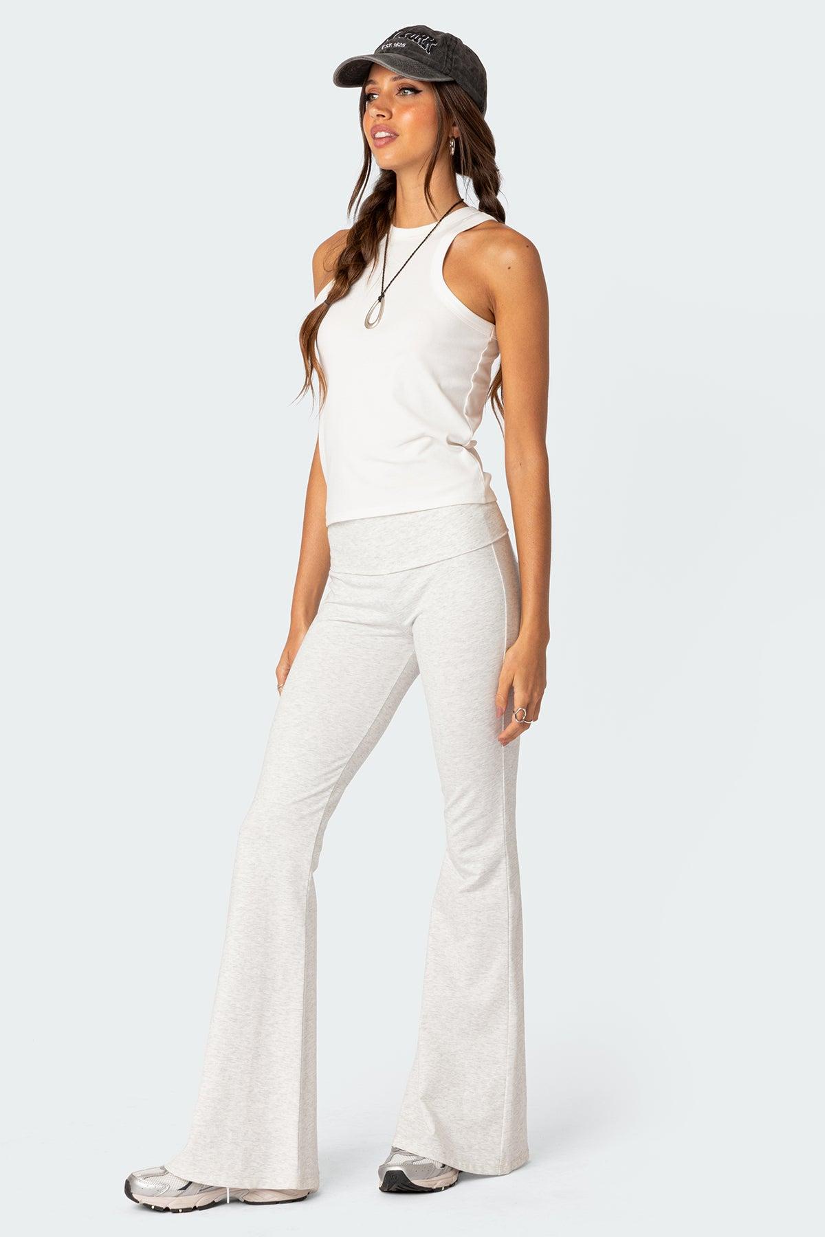 Naomi Fold Over Flared Leggings Product Image