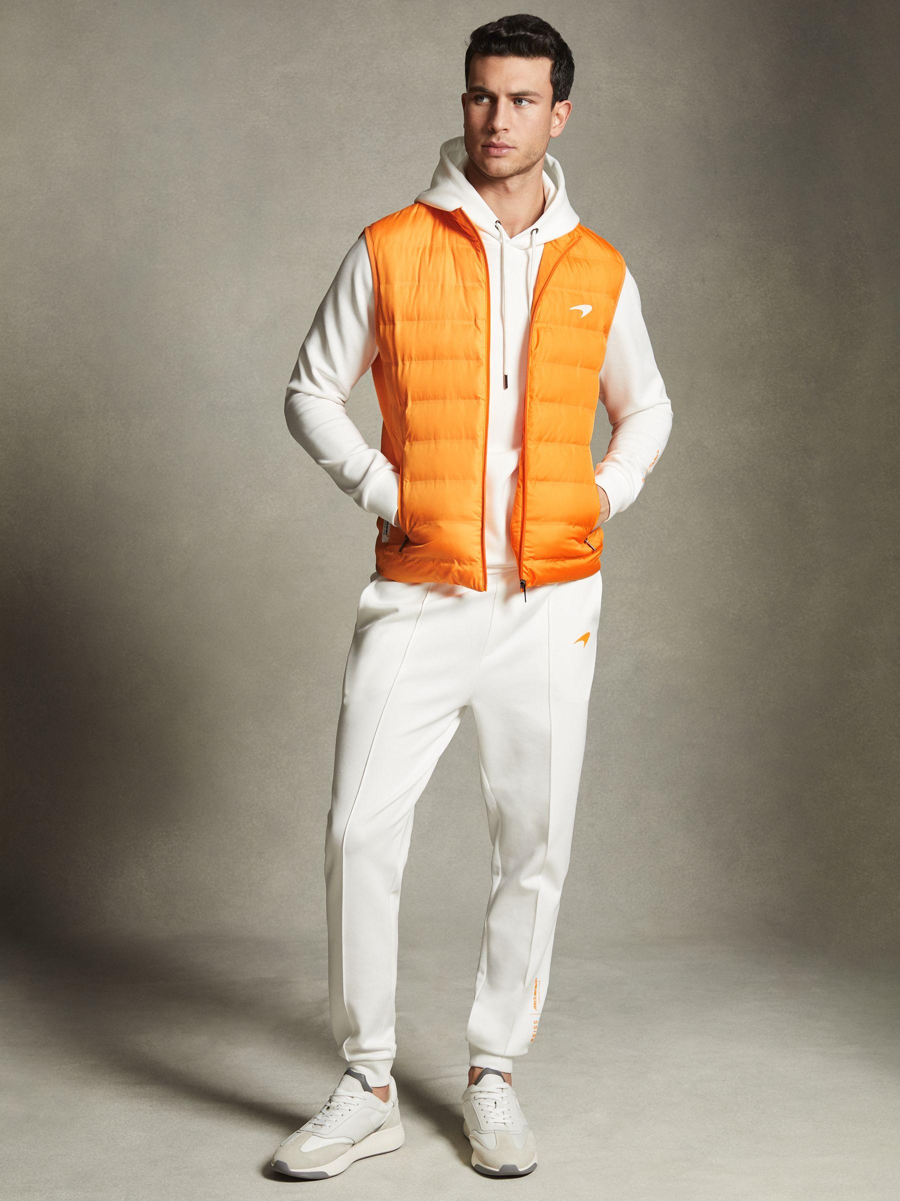 McLaren F1 Hybrid Quilt and Knit Gilet in Papaya Product Image