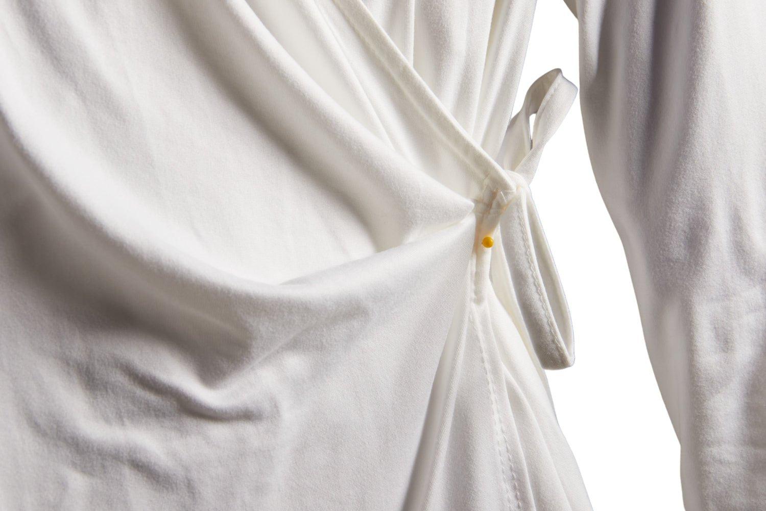 Inner Beauty Solid 3/4 Sleeve Surplice Front V-Neck Top Product Image