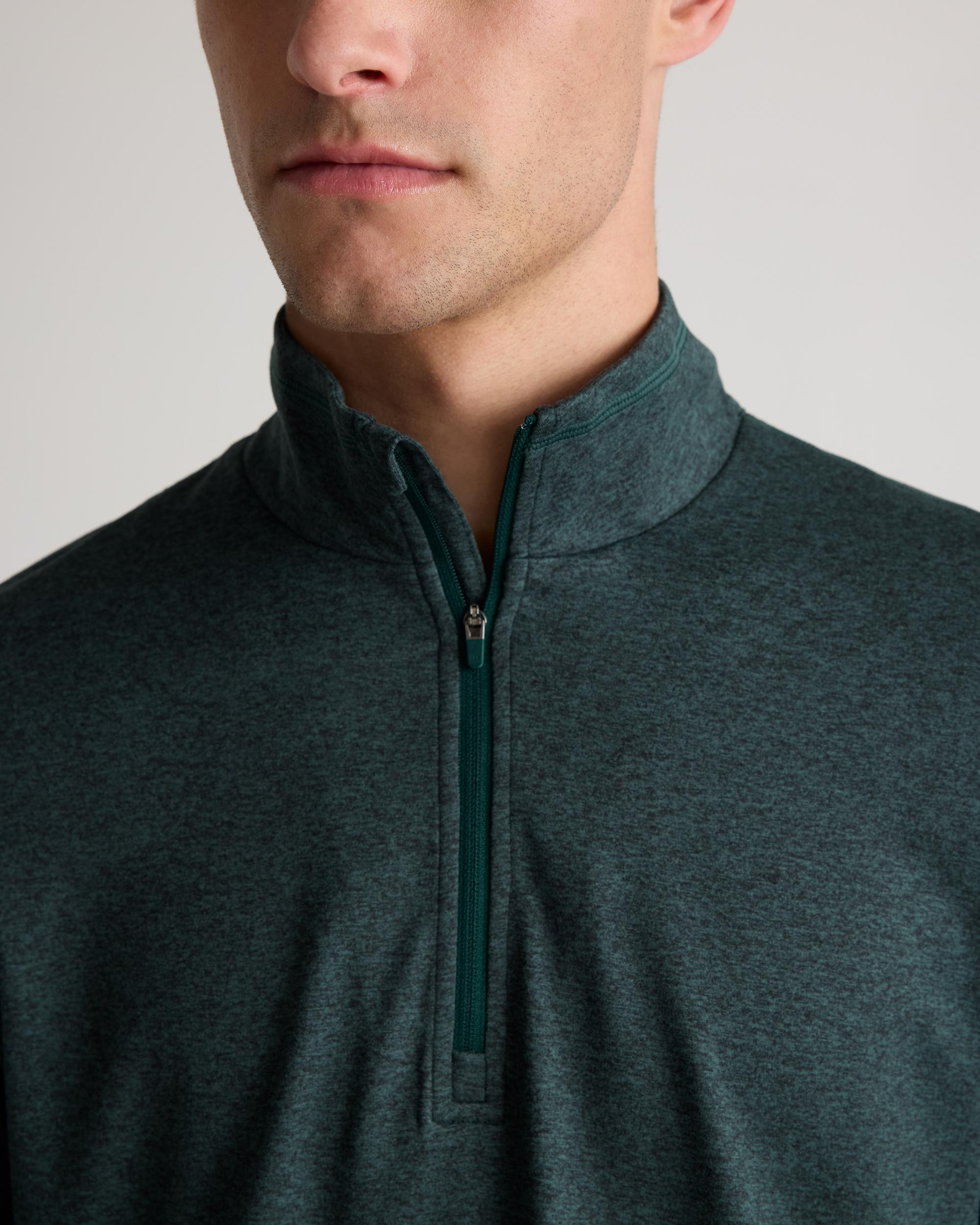 Quince | Men's Flowknit Performance Half-Zip Recycled Polyester Product Image