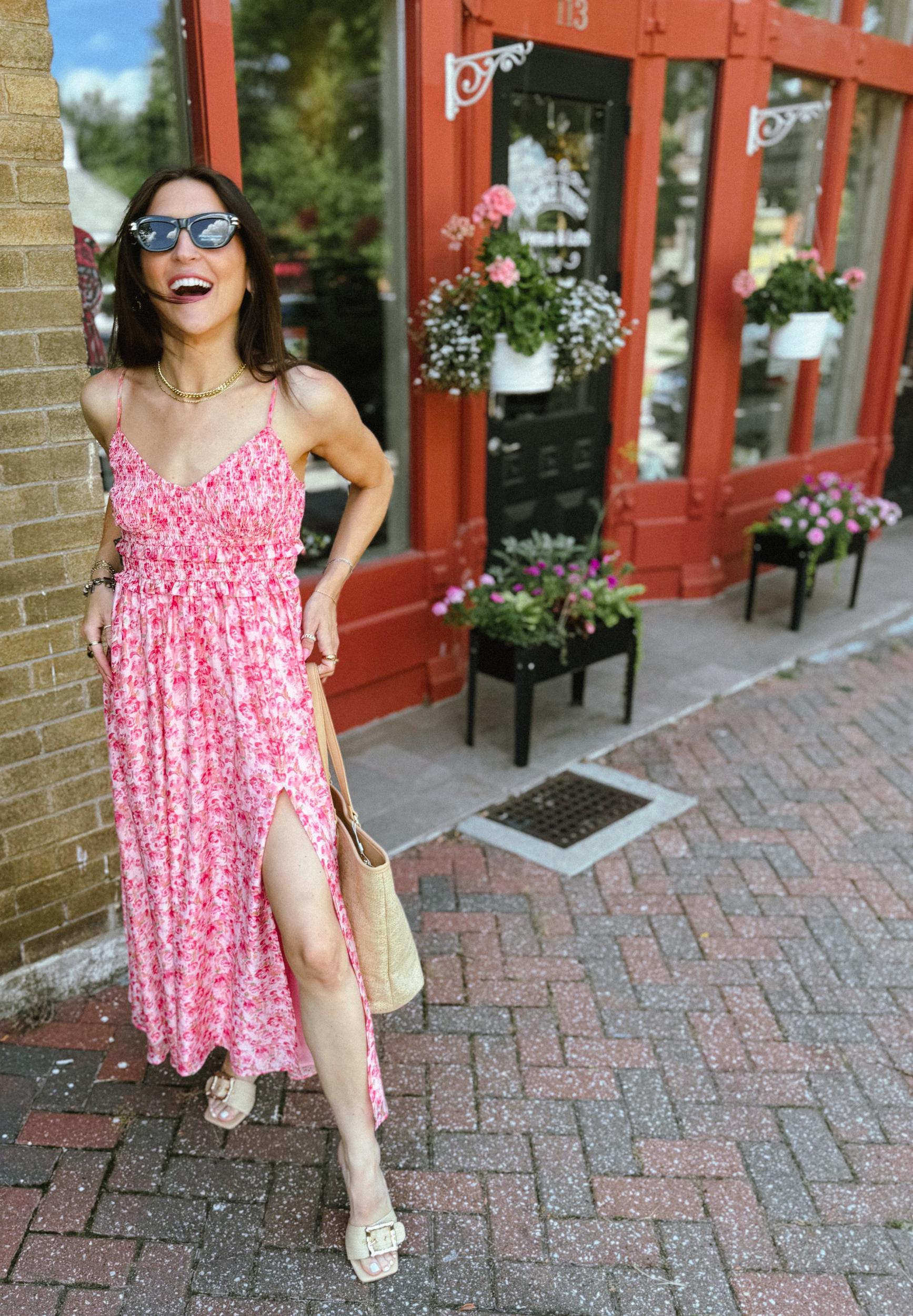 Rosy Breeze Maxi Dress Product Image