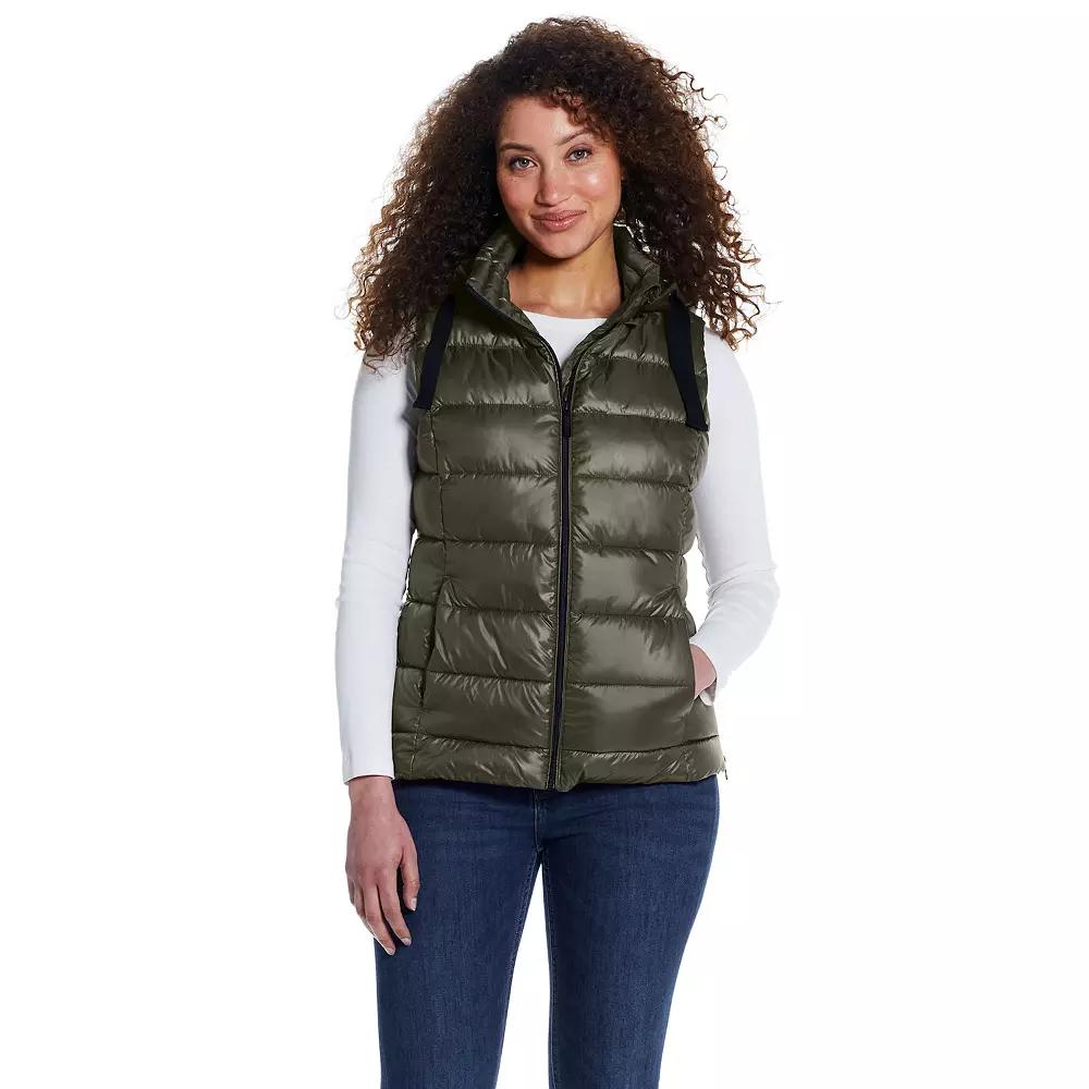 Women's Weathercast Hooded Puffer Vest,  Product Image