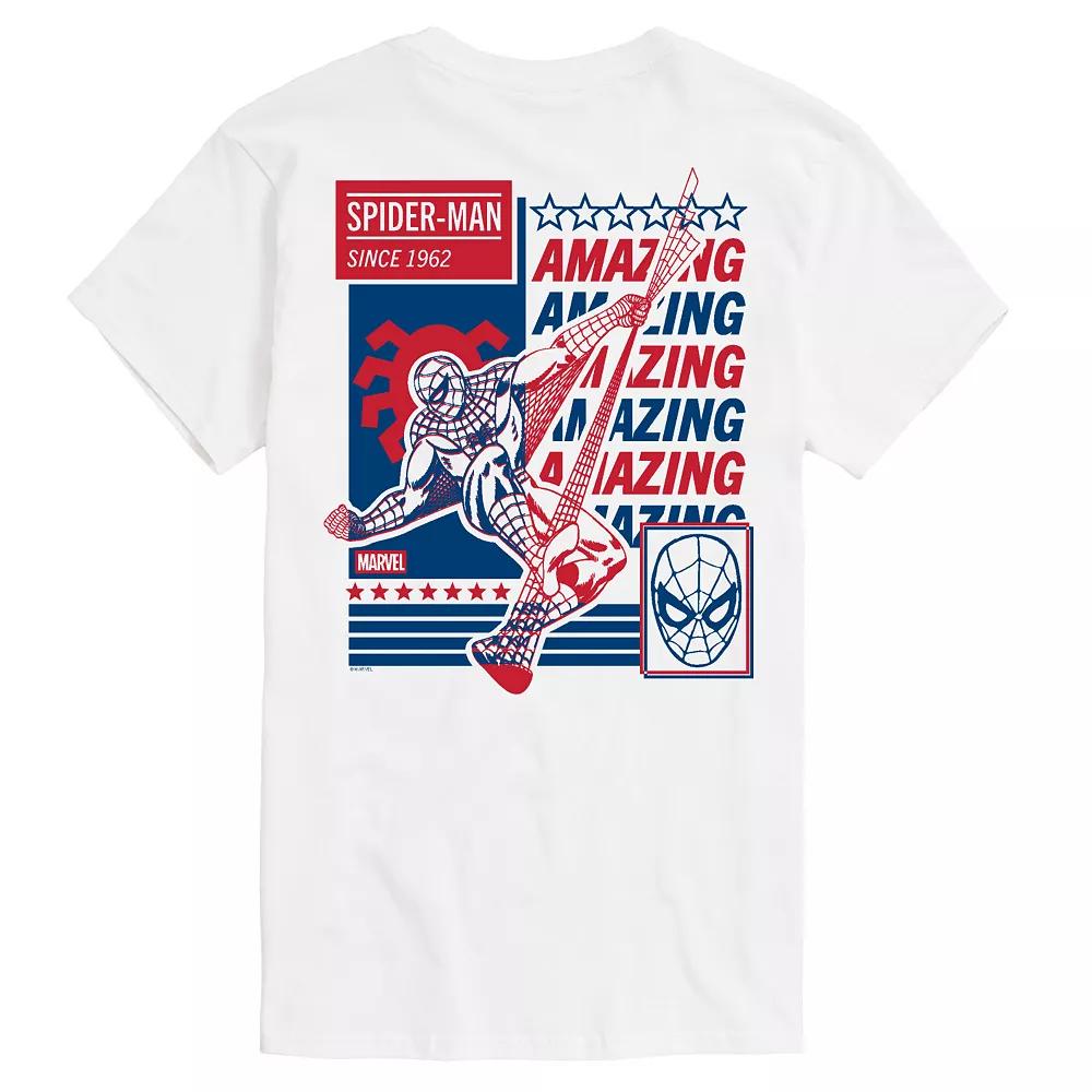 Men's Marvel Spider-Man Americana Graphic Tee,  Product Image