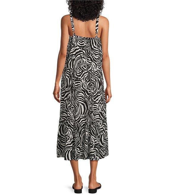 Nurture Animal Print Sleeveless V-Neck Maxi Dress Product Image