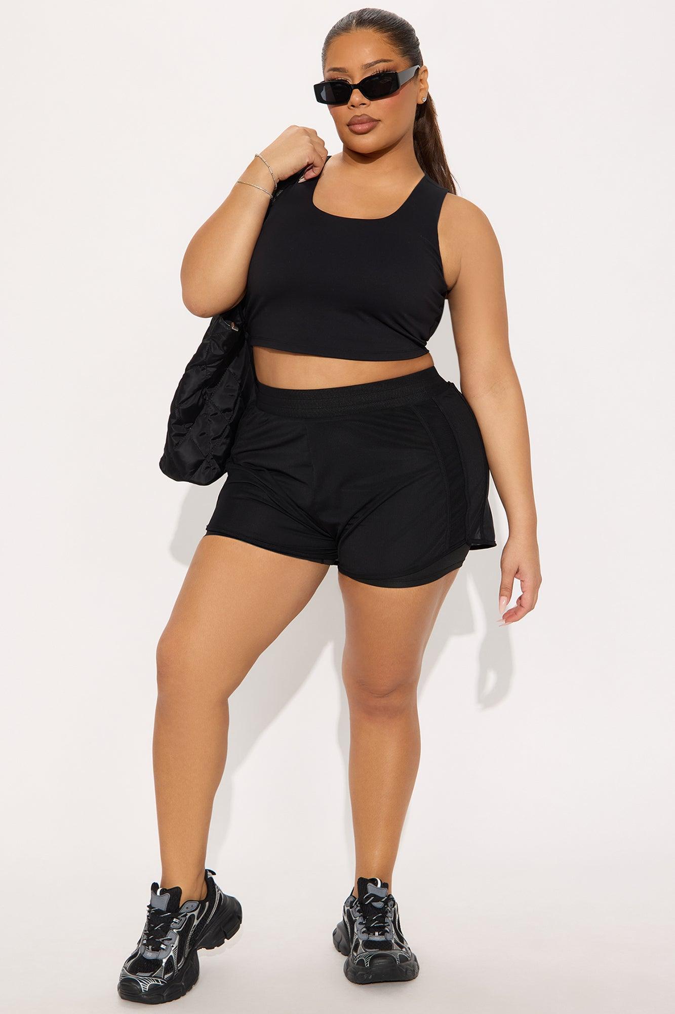 Courtside Charm Active Running Short - Black Product Image