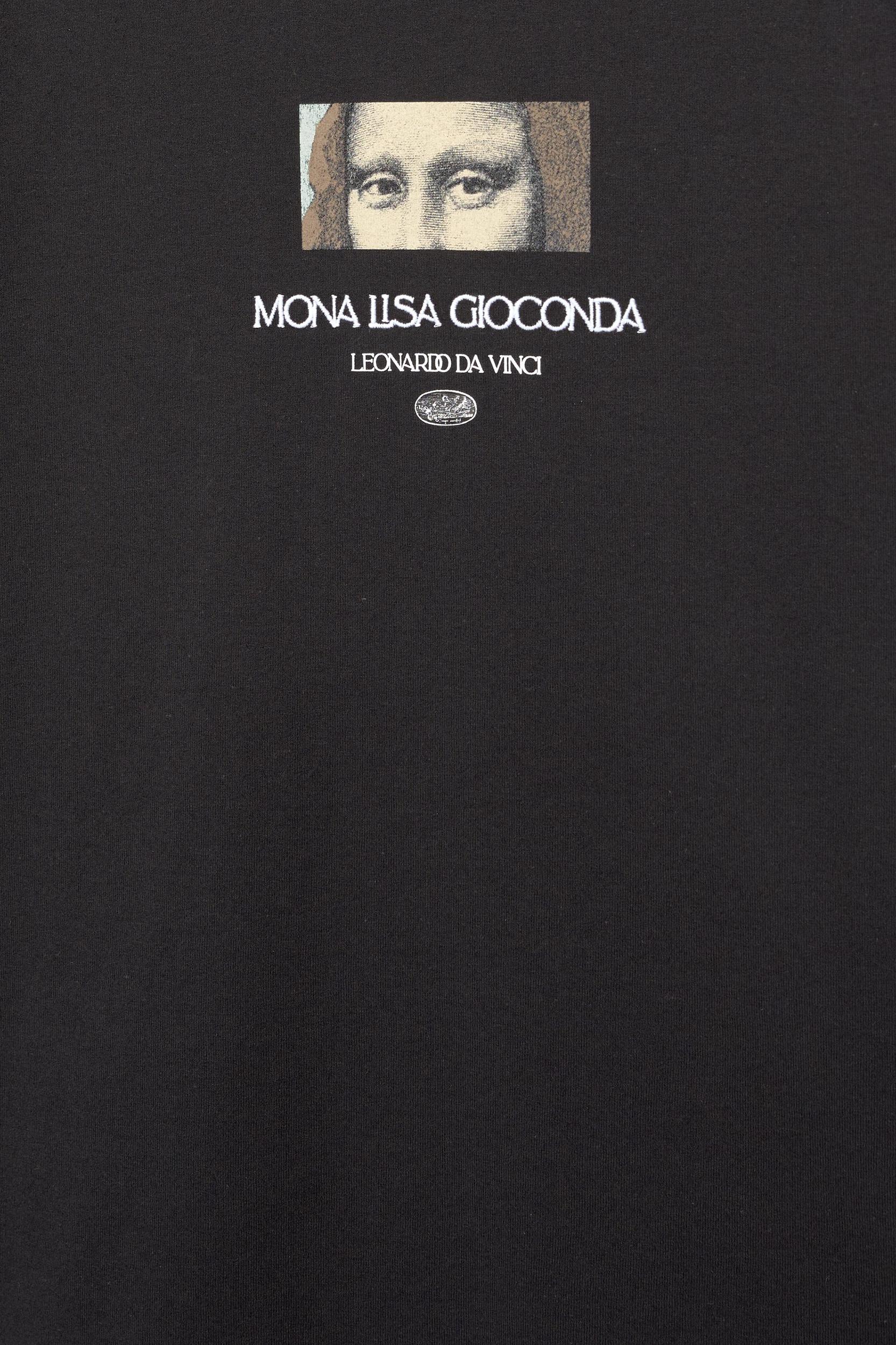 Black La Gioconda T-shirt Product Image