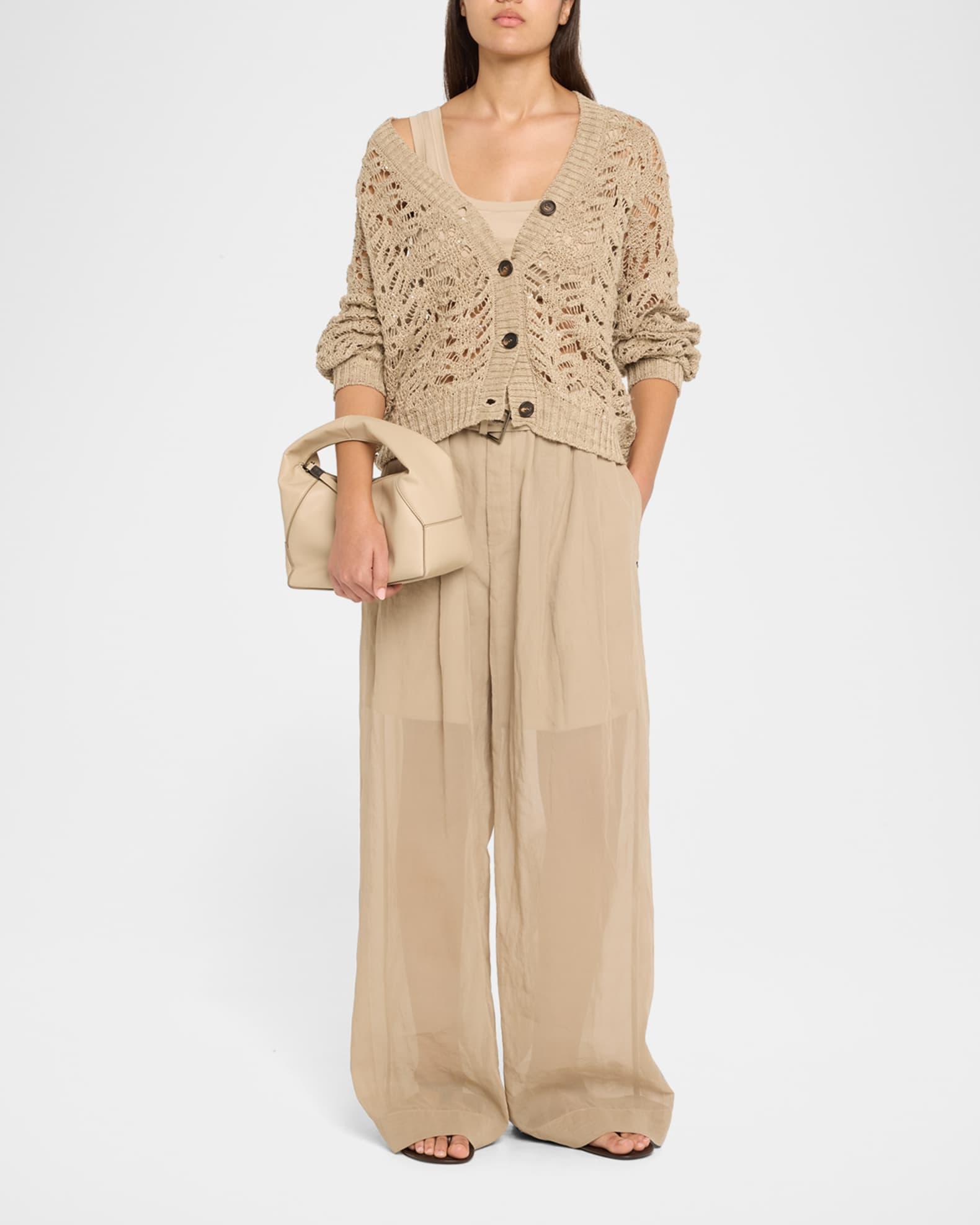 Zip Leather Top-Handle Bag Product Image