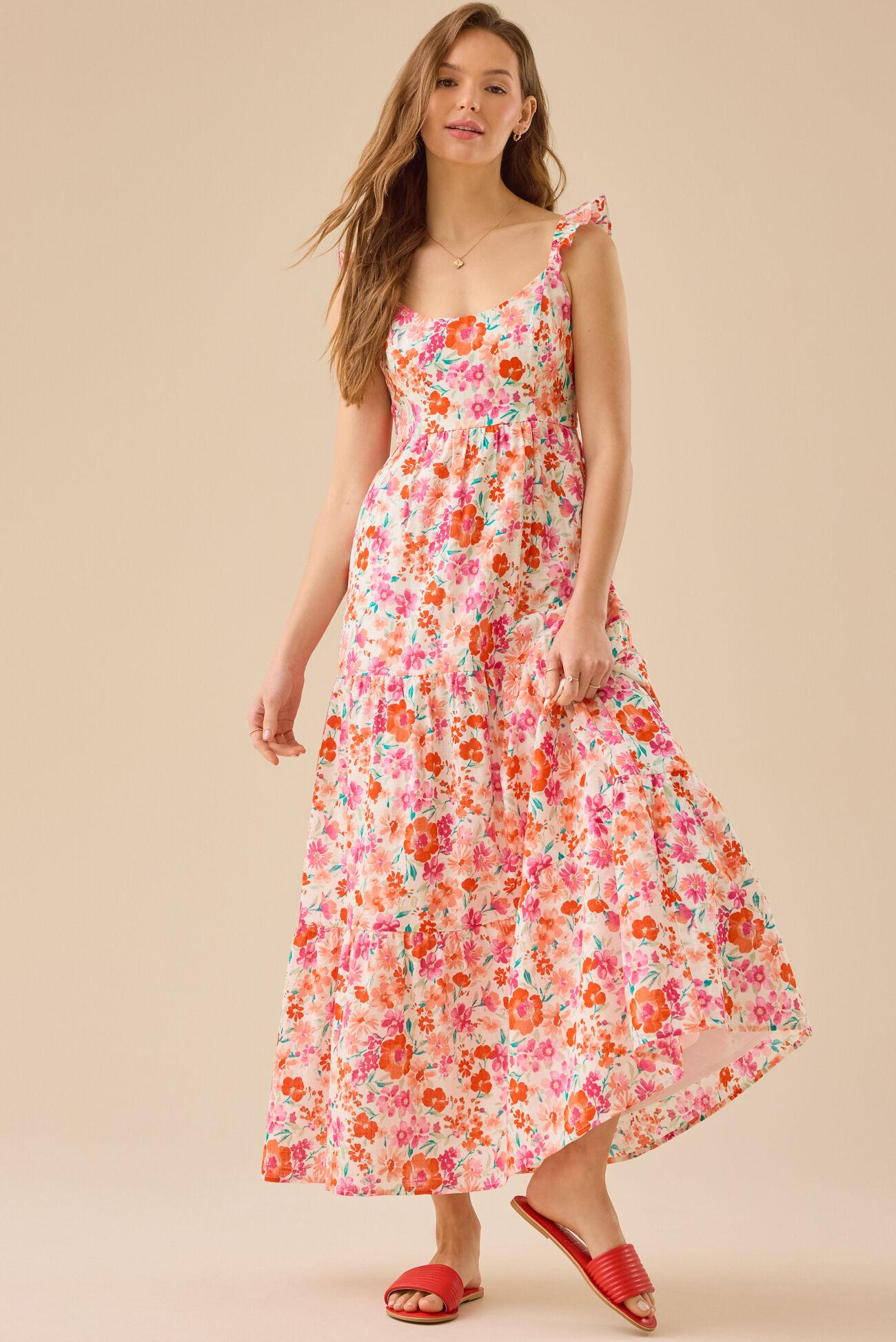Lindy Floral Maxi Dress Product Image