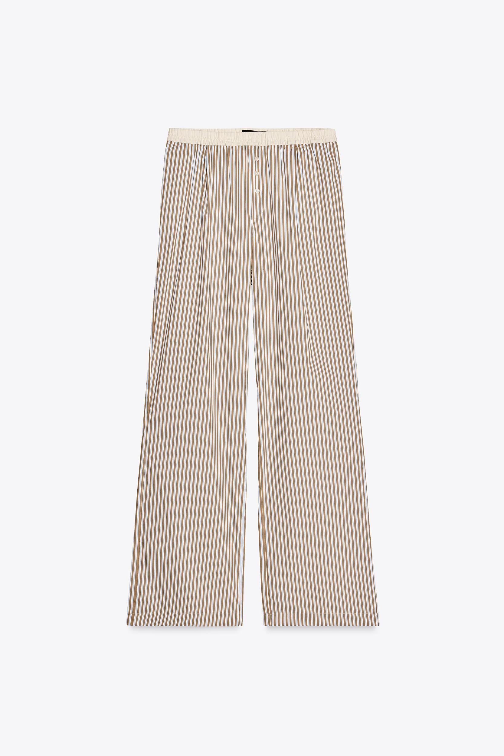CONTRAST STRIPE PAJAMA PANTS Product Image