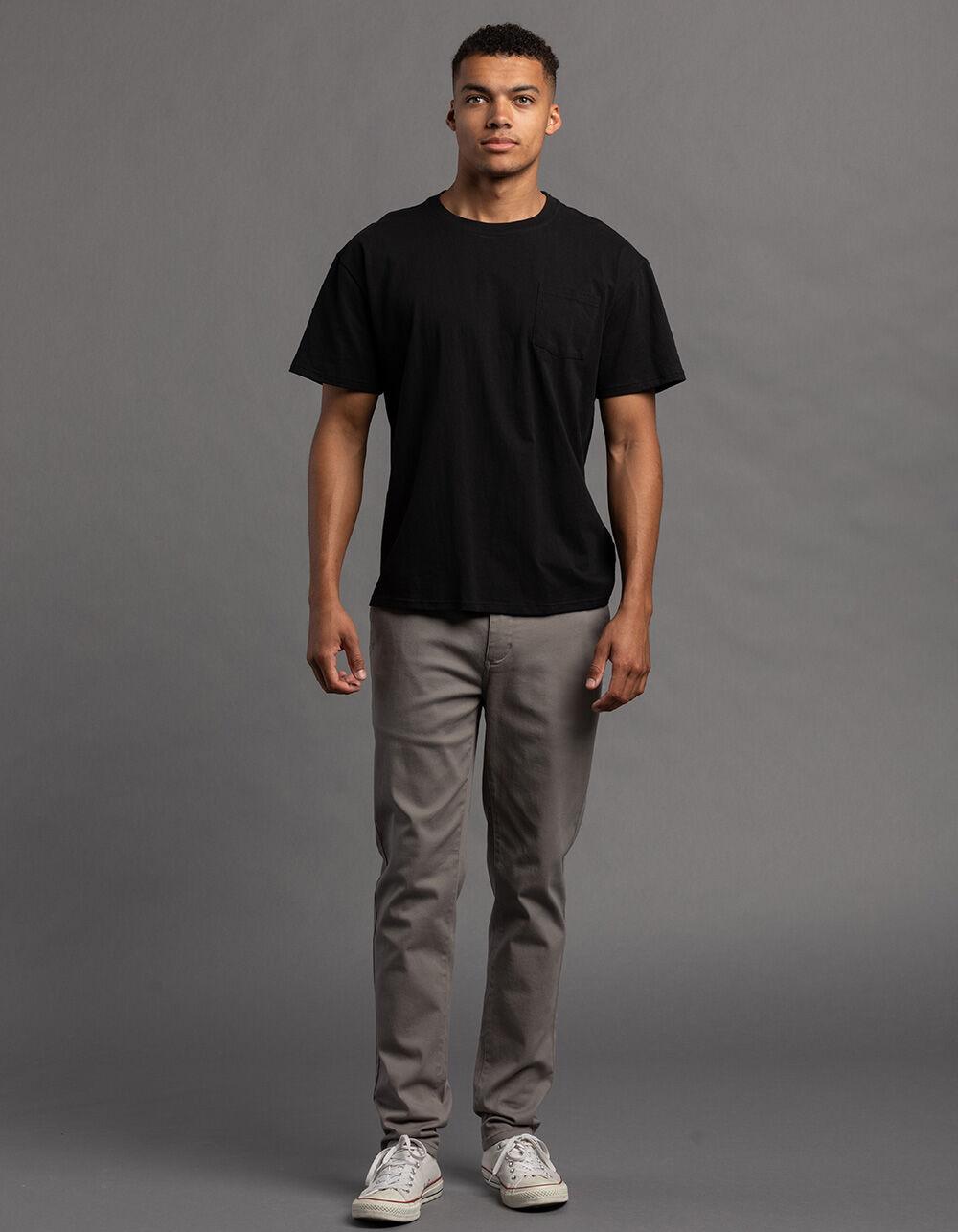 RSQ Mens Skinny Chino Pants - SMOKE Product Image