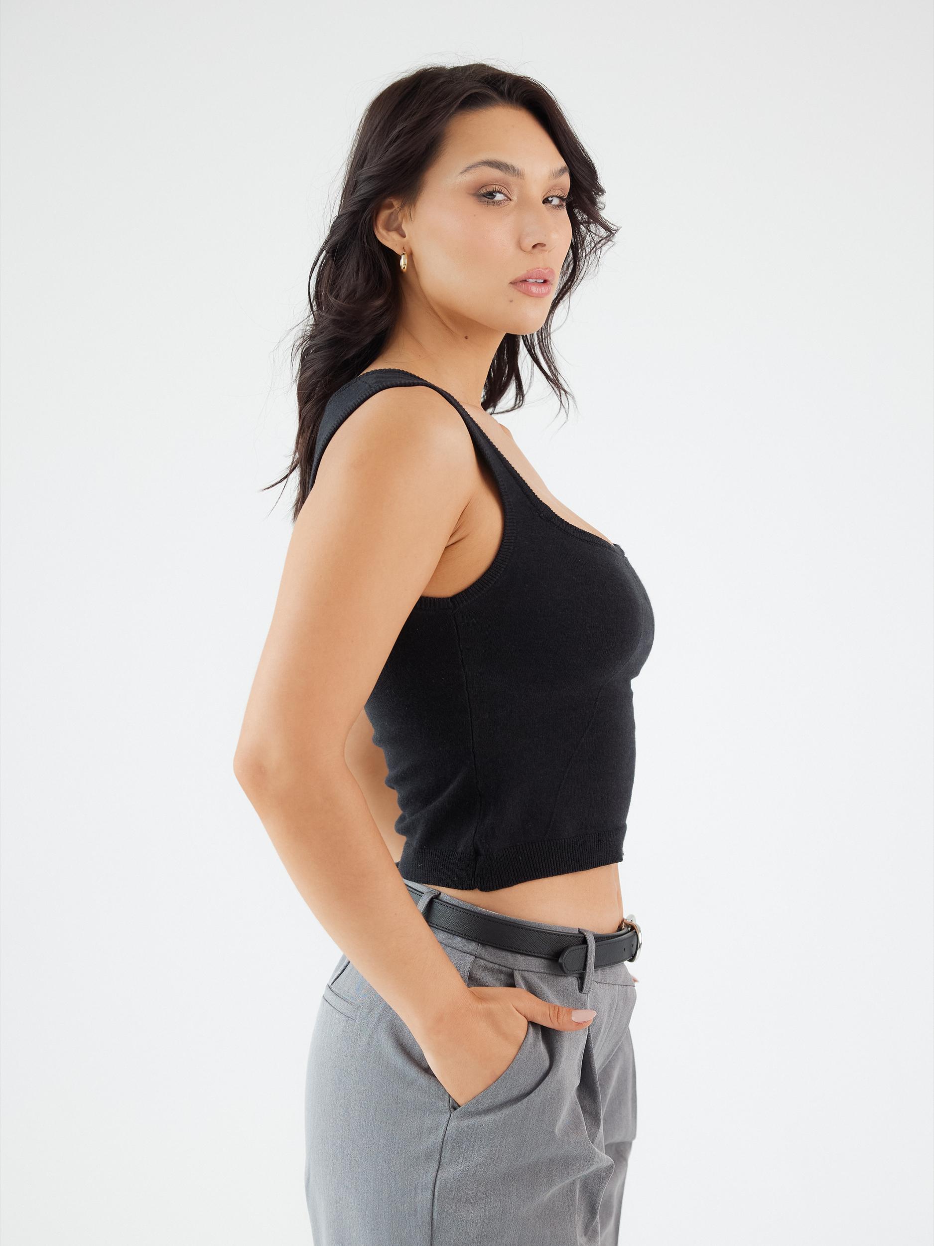 Knit Square Neck Brami Product Image