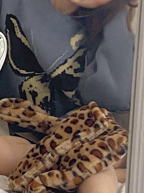 Oversized Butterfly Jacquard Sweater Product Image