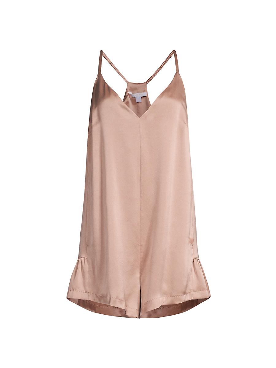 Womens Washable Silk Romper Product Image