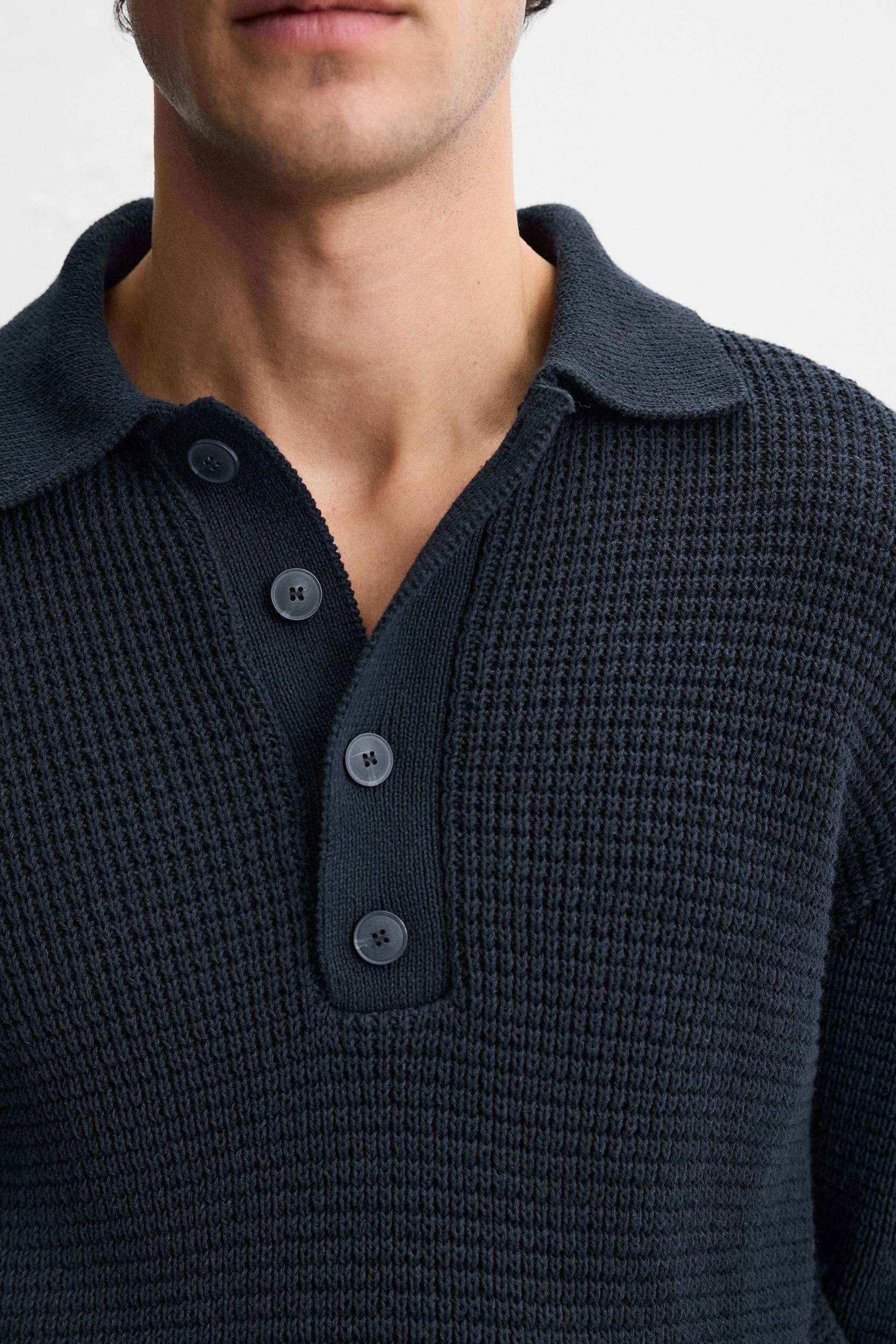 PURL KNIT POLO Product Image
